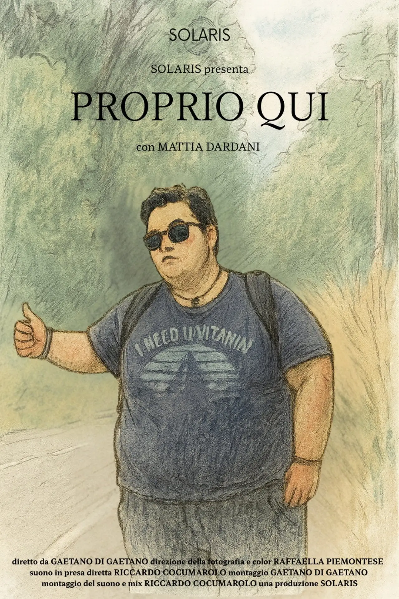 Movie poster "Proprio qui"