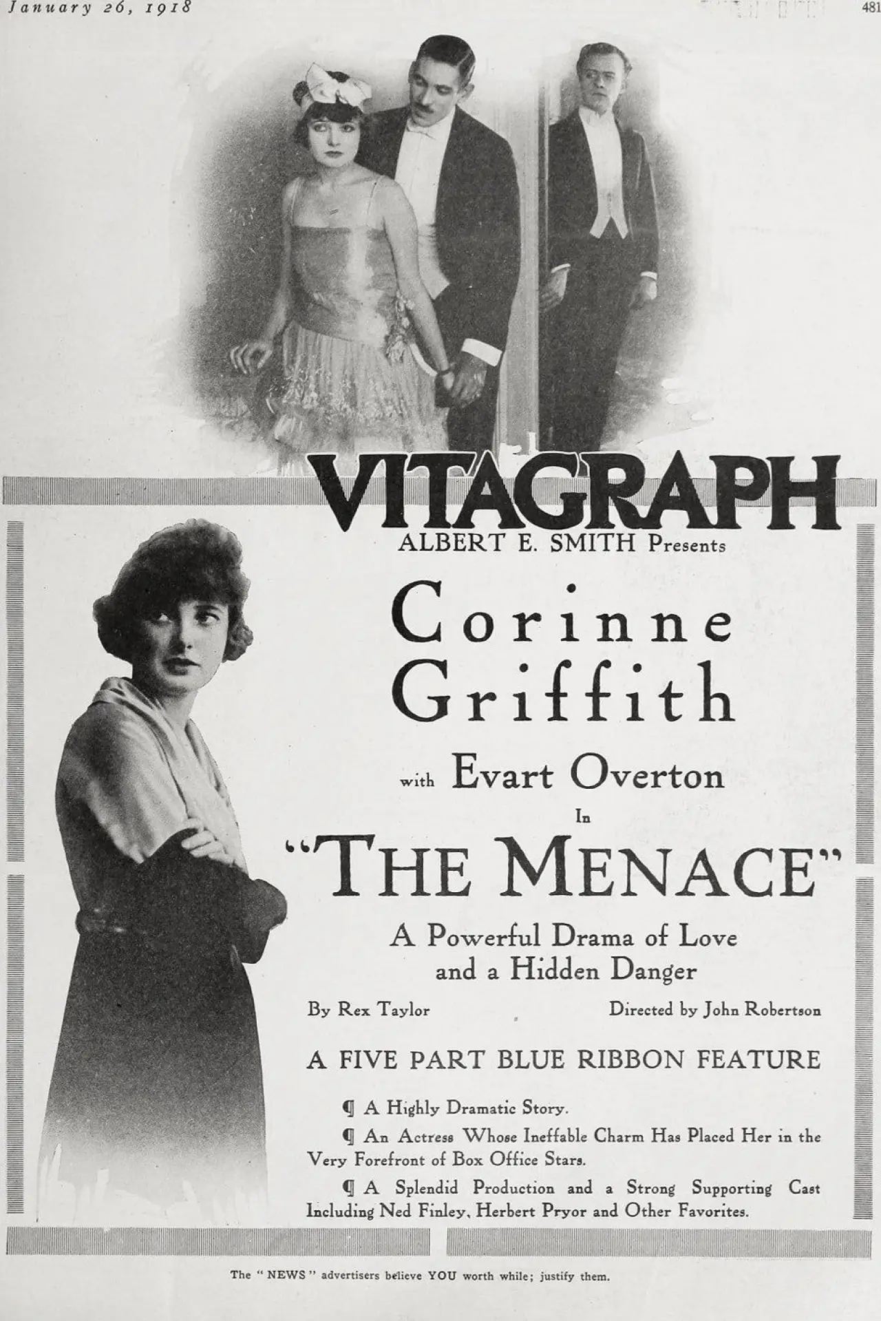 Movie poster "The Menace"