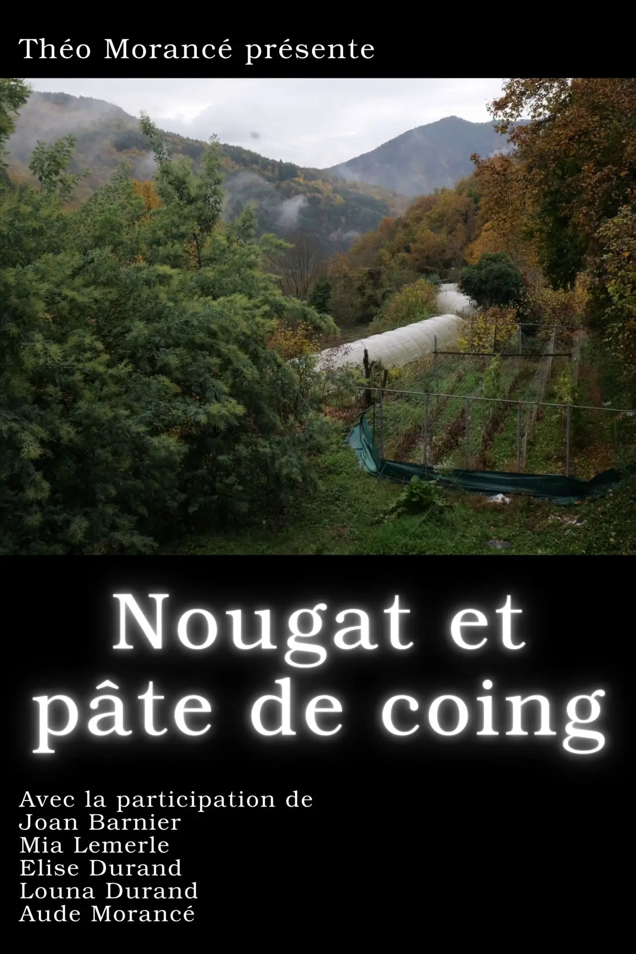 Movie poster "Nougat et pâte de coing"