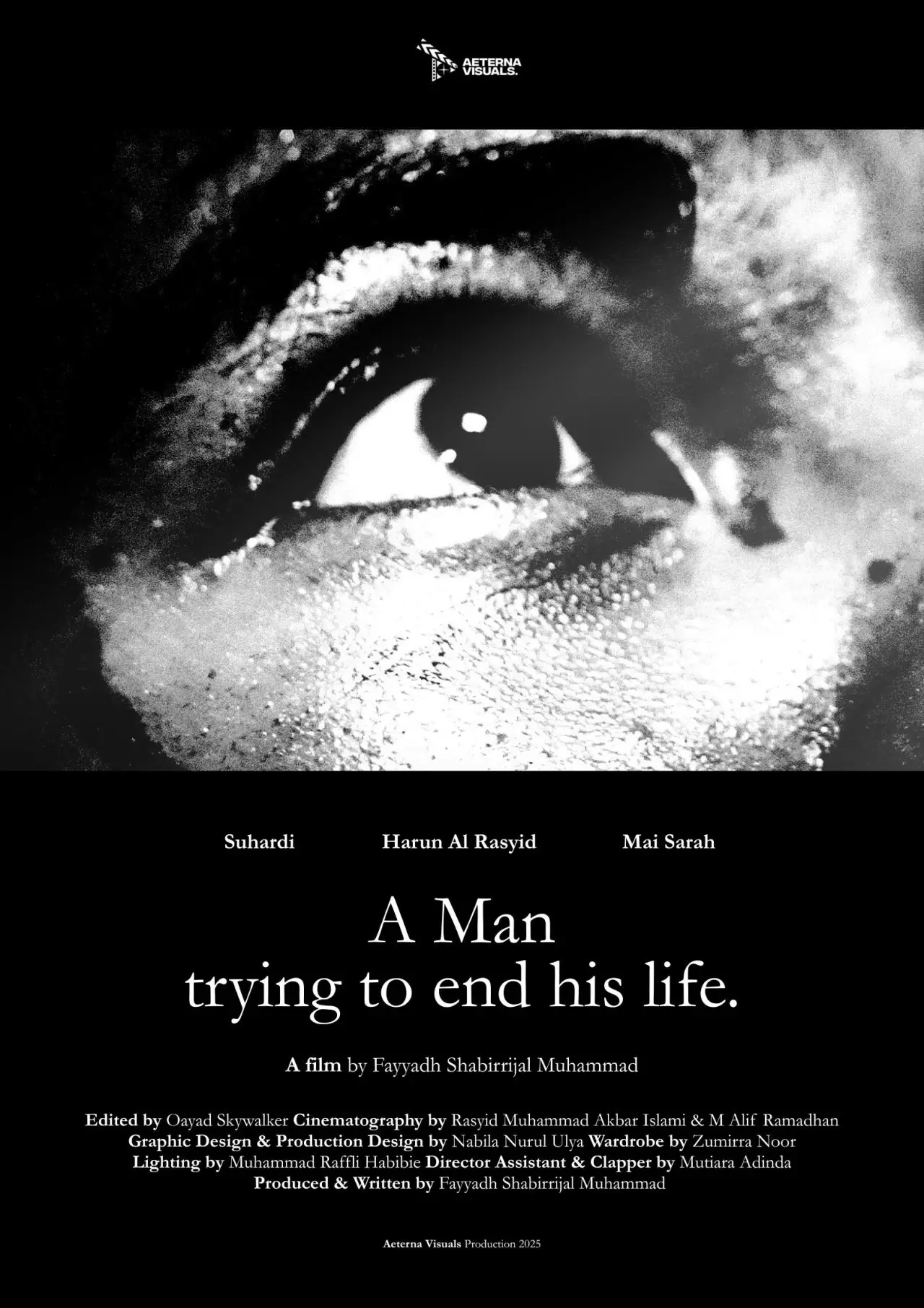 Movie poster "A Man Trying to End His Life"