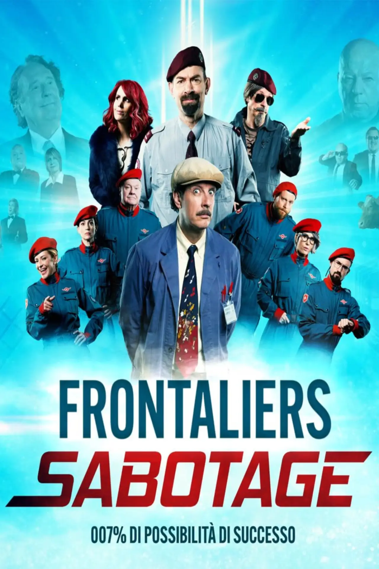 Movie poster "Frontaliers Sabotage"