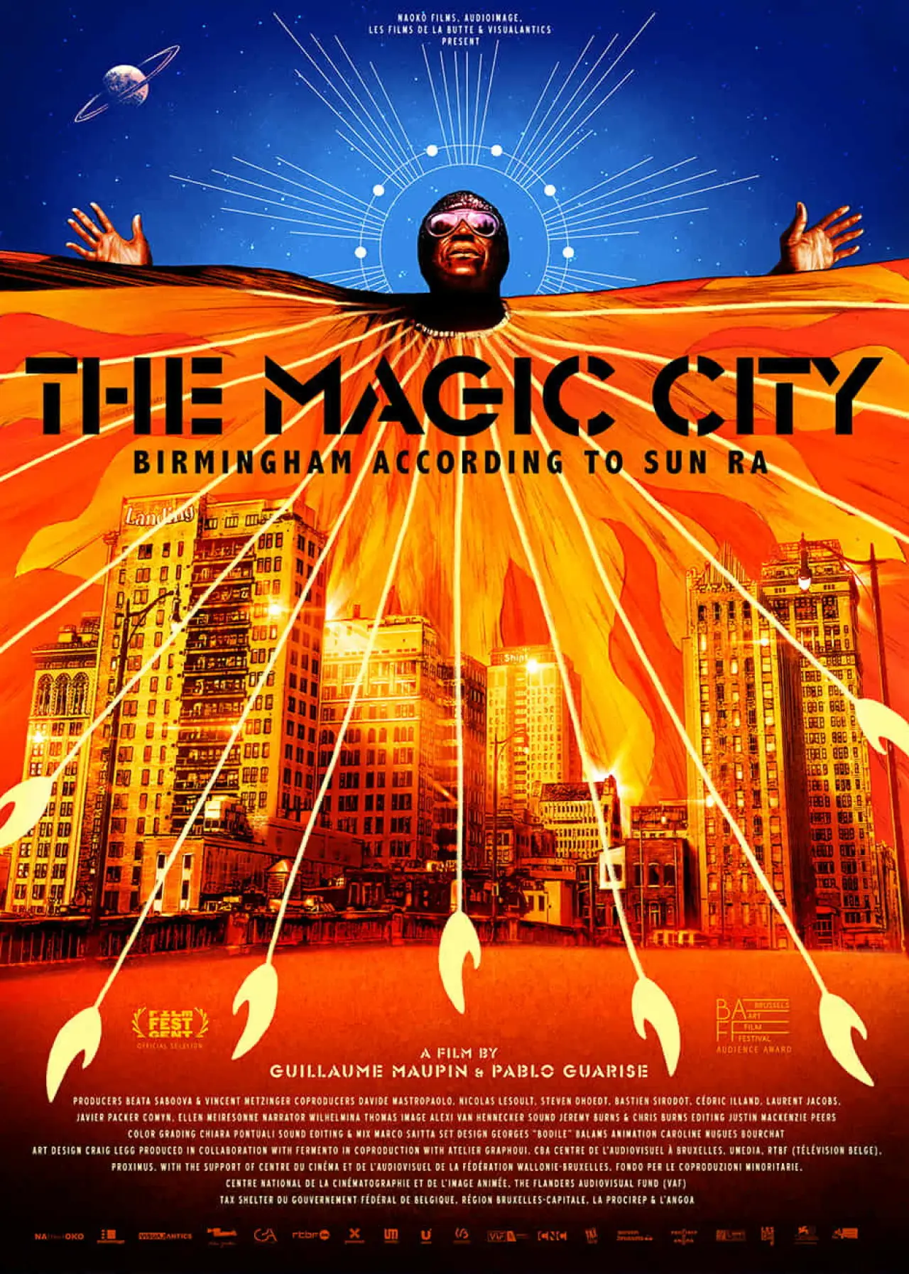 Movie poster "The Magic City: Birmingham according to Sun Ra"