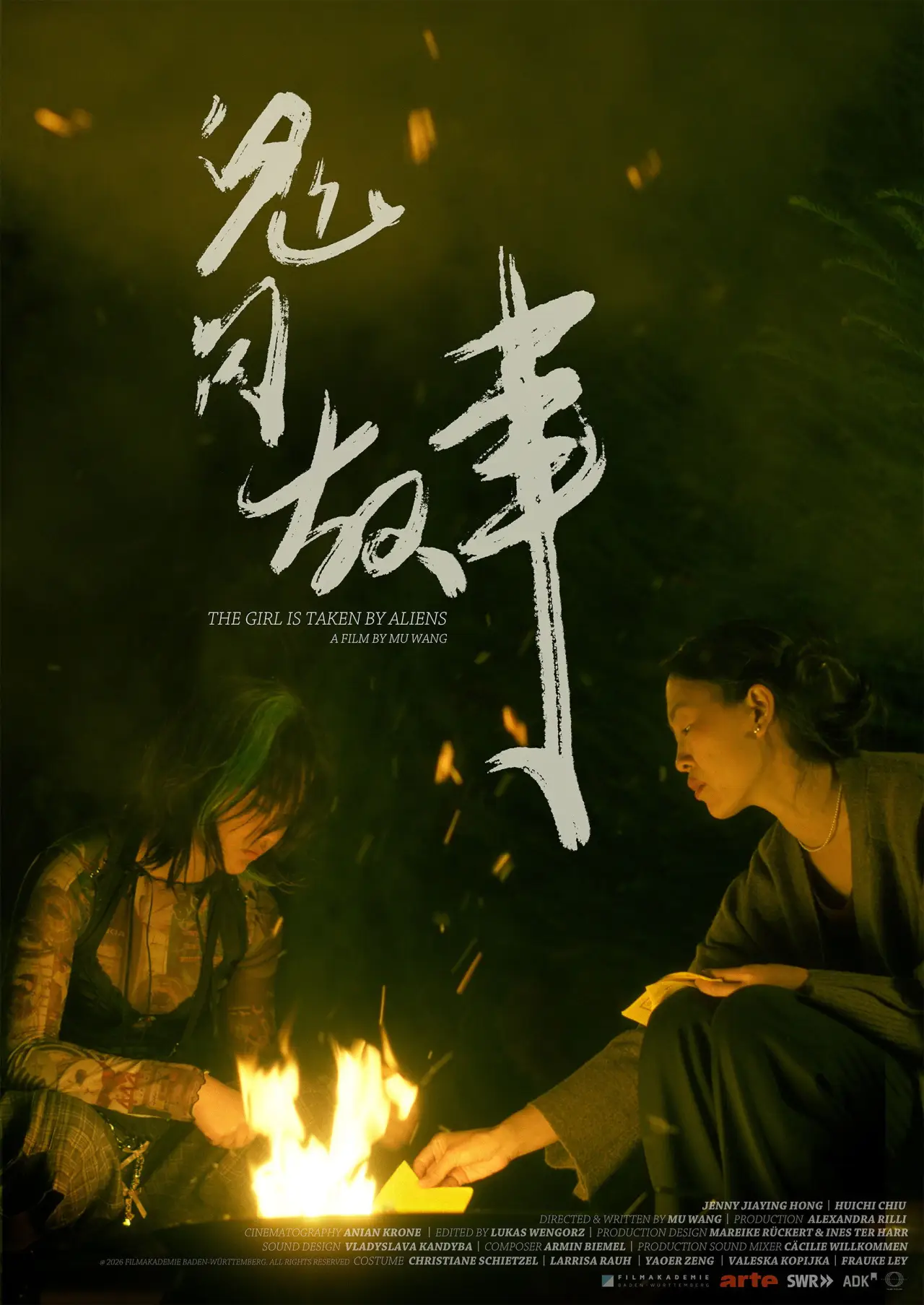 Movie poster "The Girl Is Taken by Aliens"