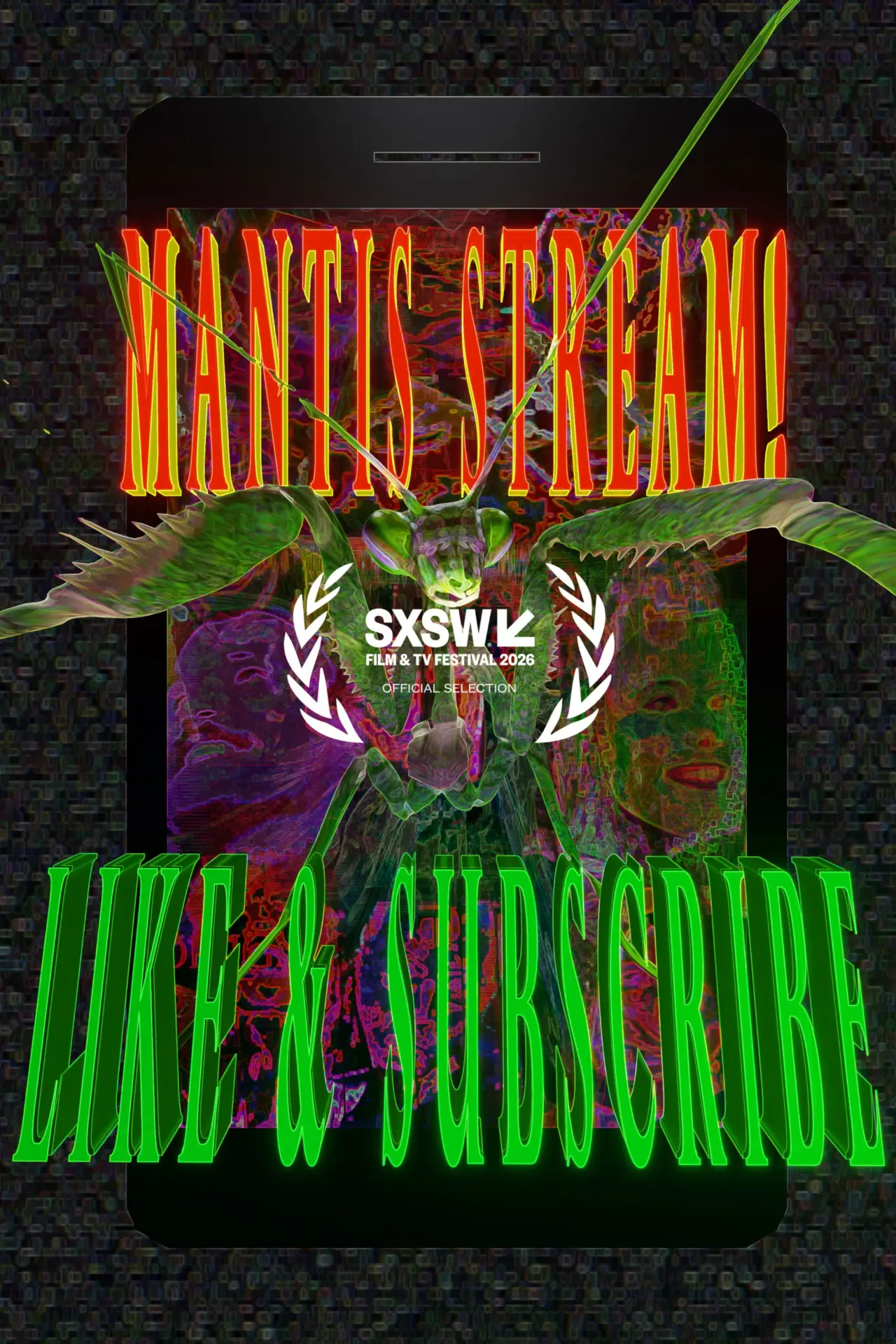 Movie poster "Mantis Stream! Like & Subscribe"