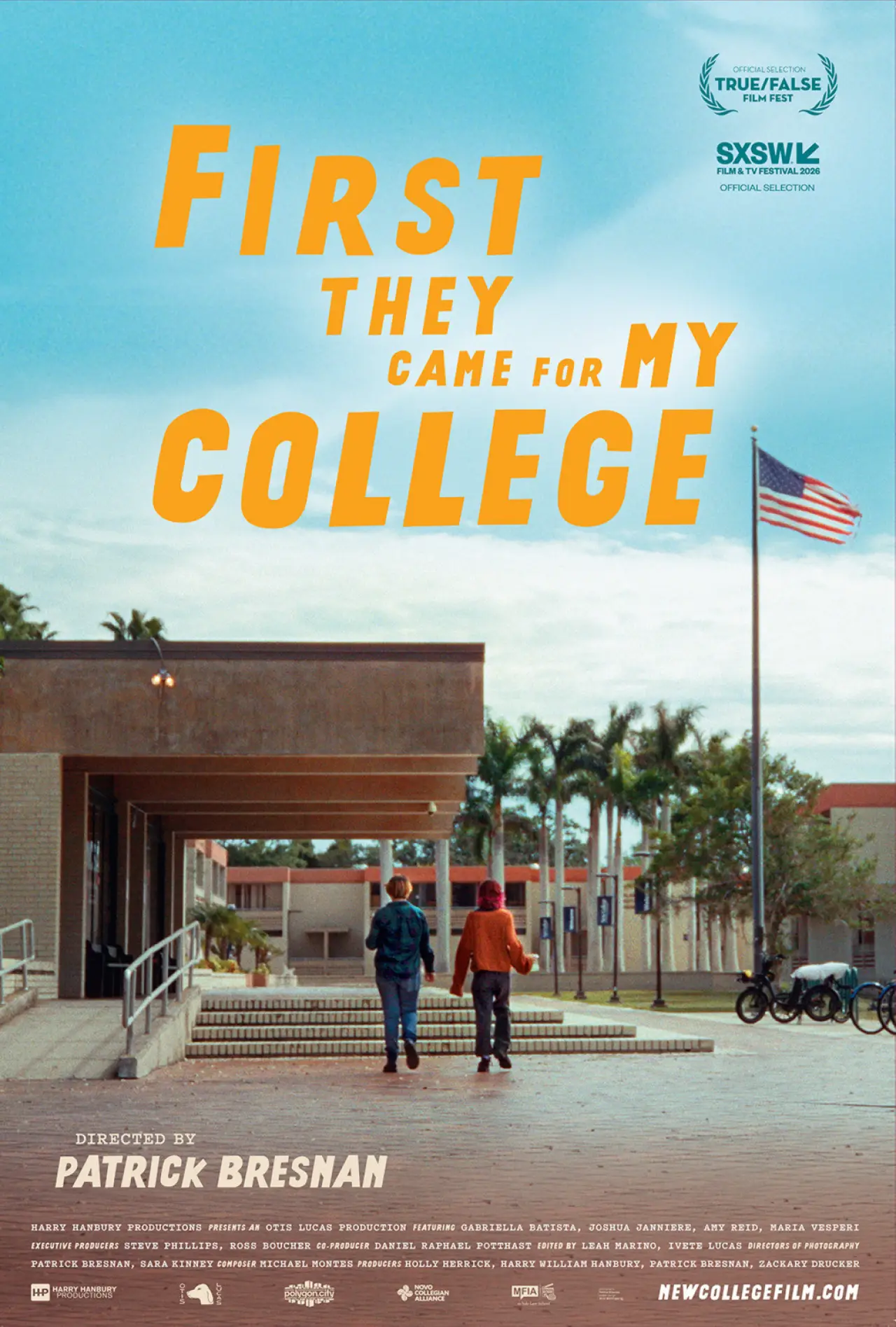 Movie poster "First They Came for My College"