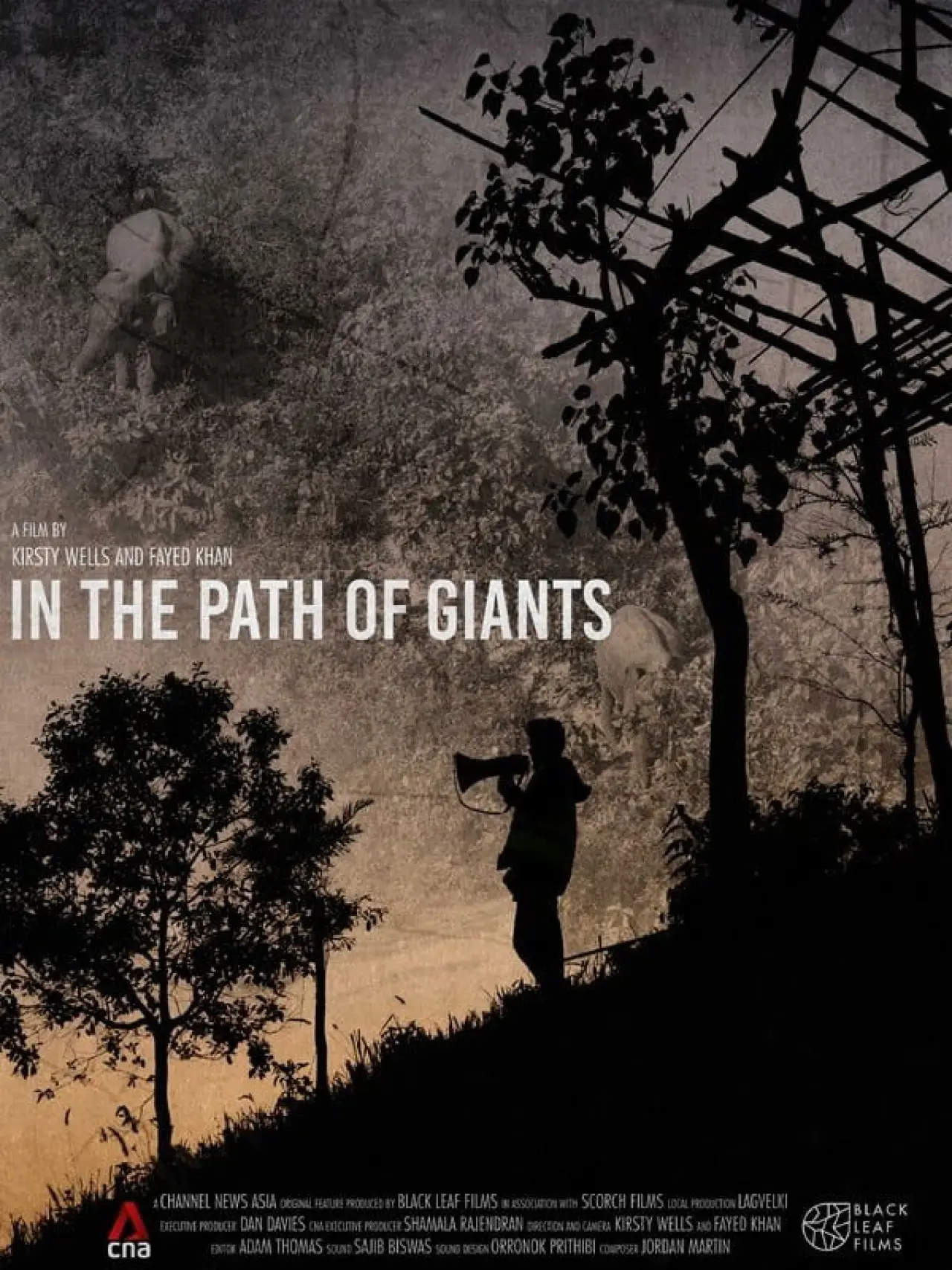 Movie poster "In the Path of Giants"