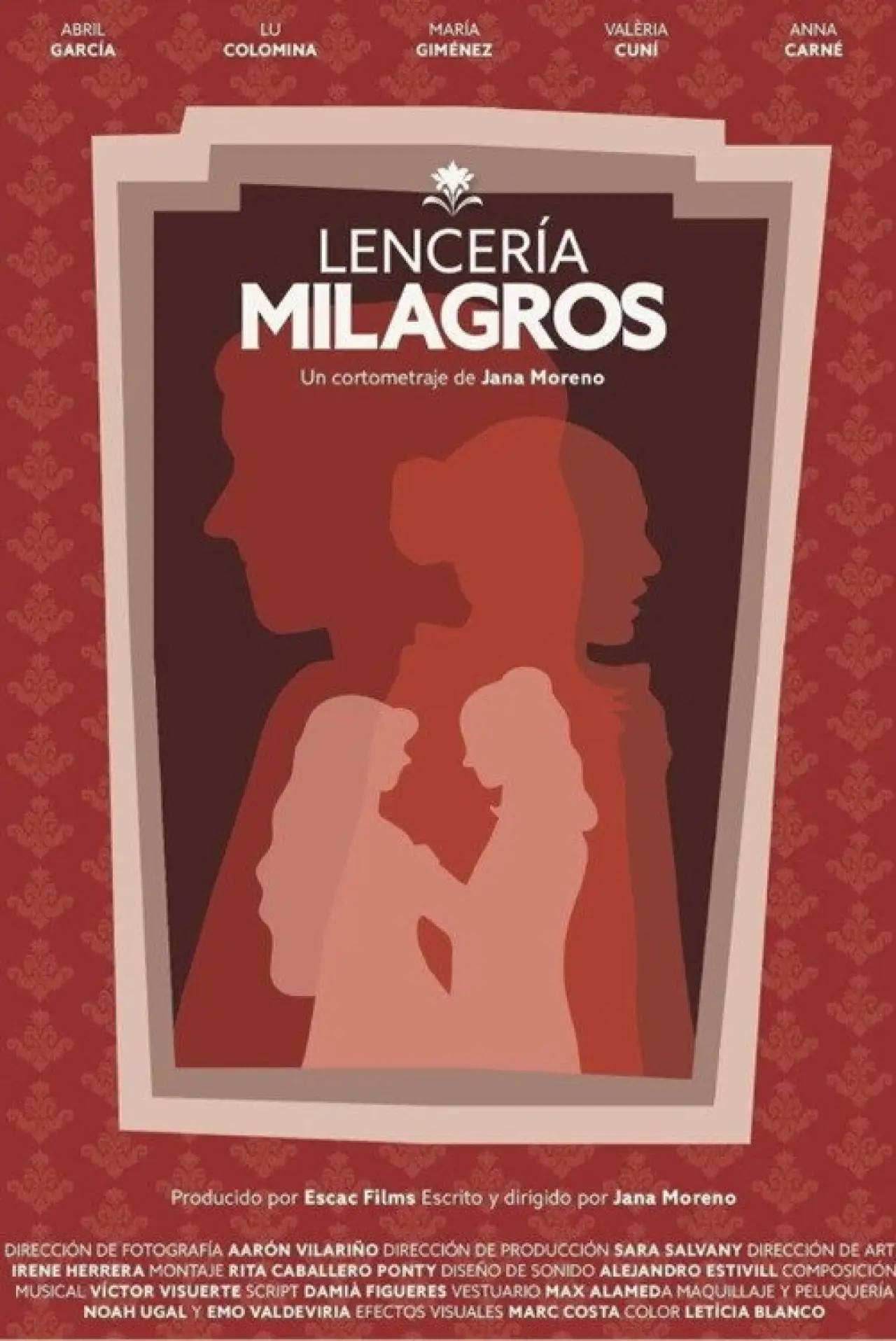 Movie poster "Lencería Milagros"