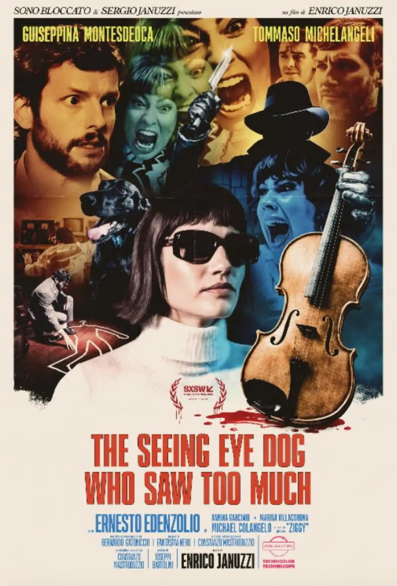 Movie poster "The Seeing Eye Dog Who Saw Too Much"