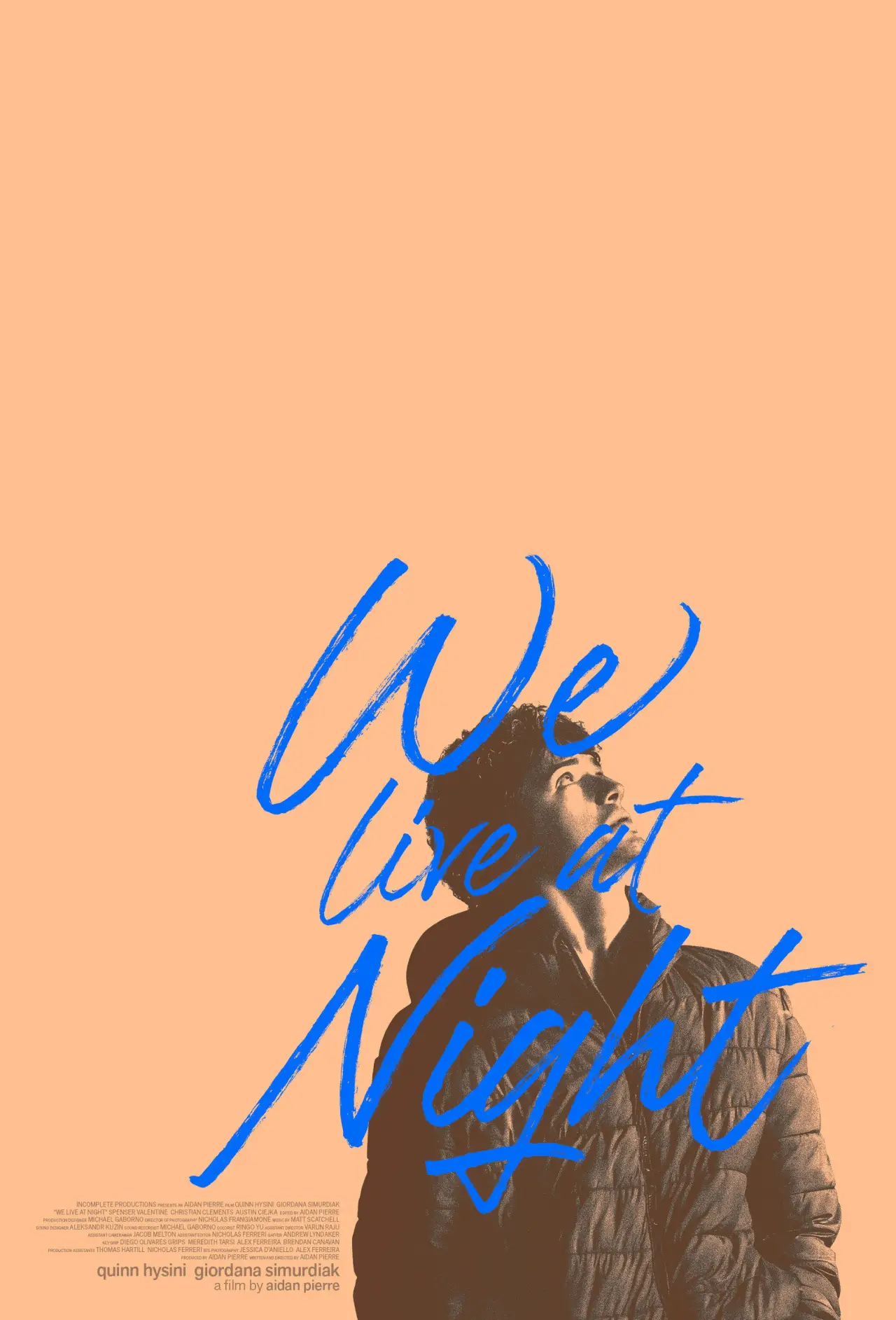 Movie poster "We Live at Night"