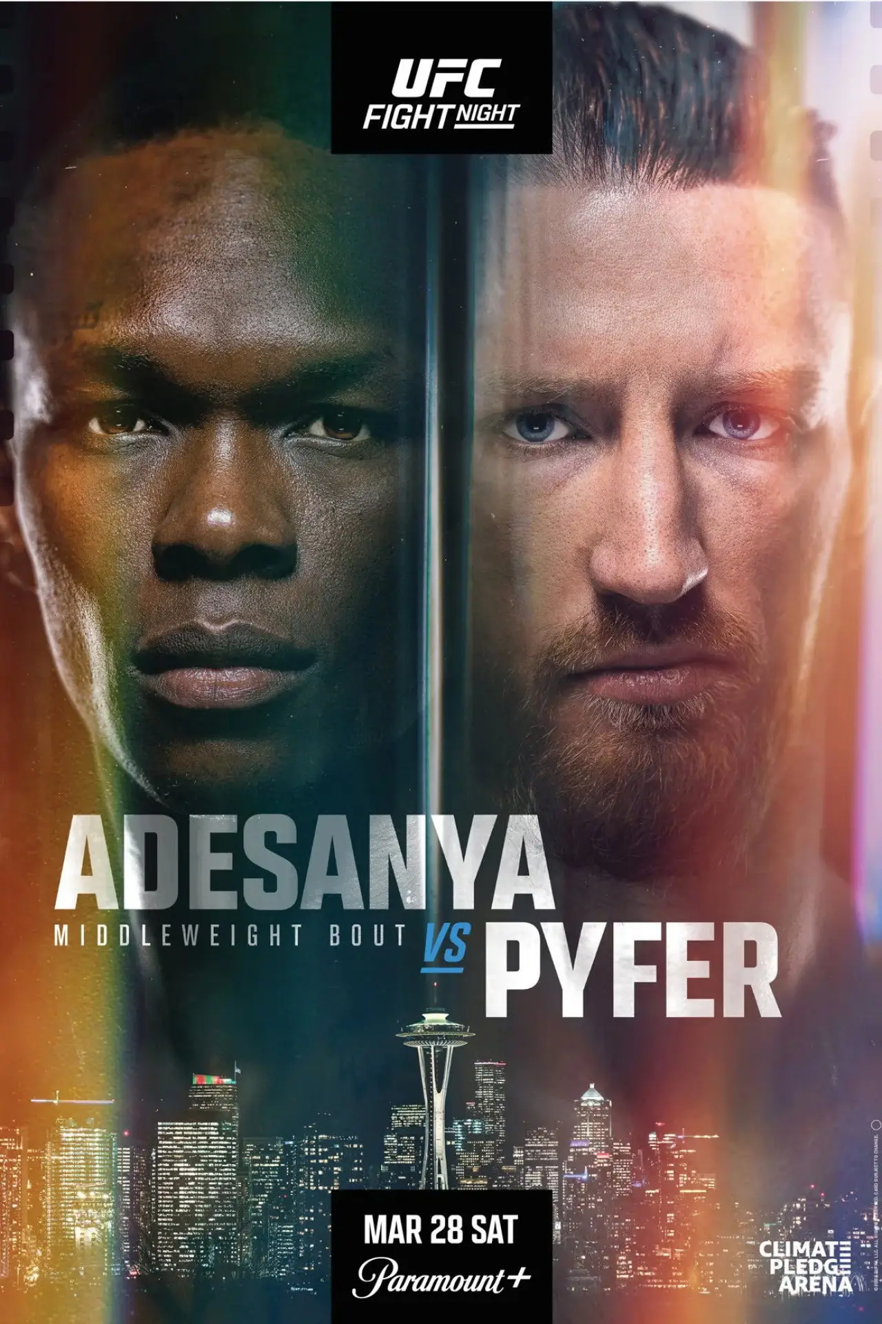 Movie poster "UFC Fight Night 271: Adesanya vs. Pyfer"
