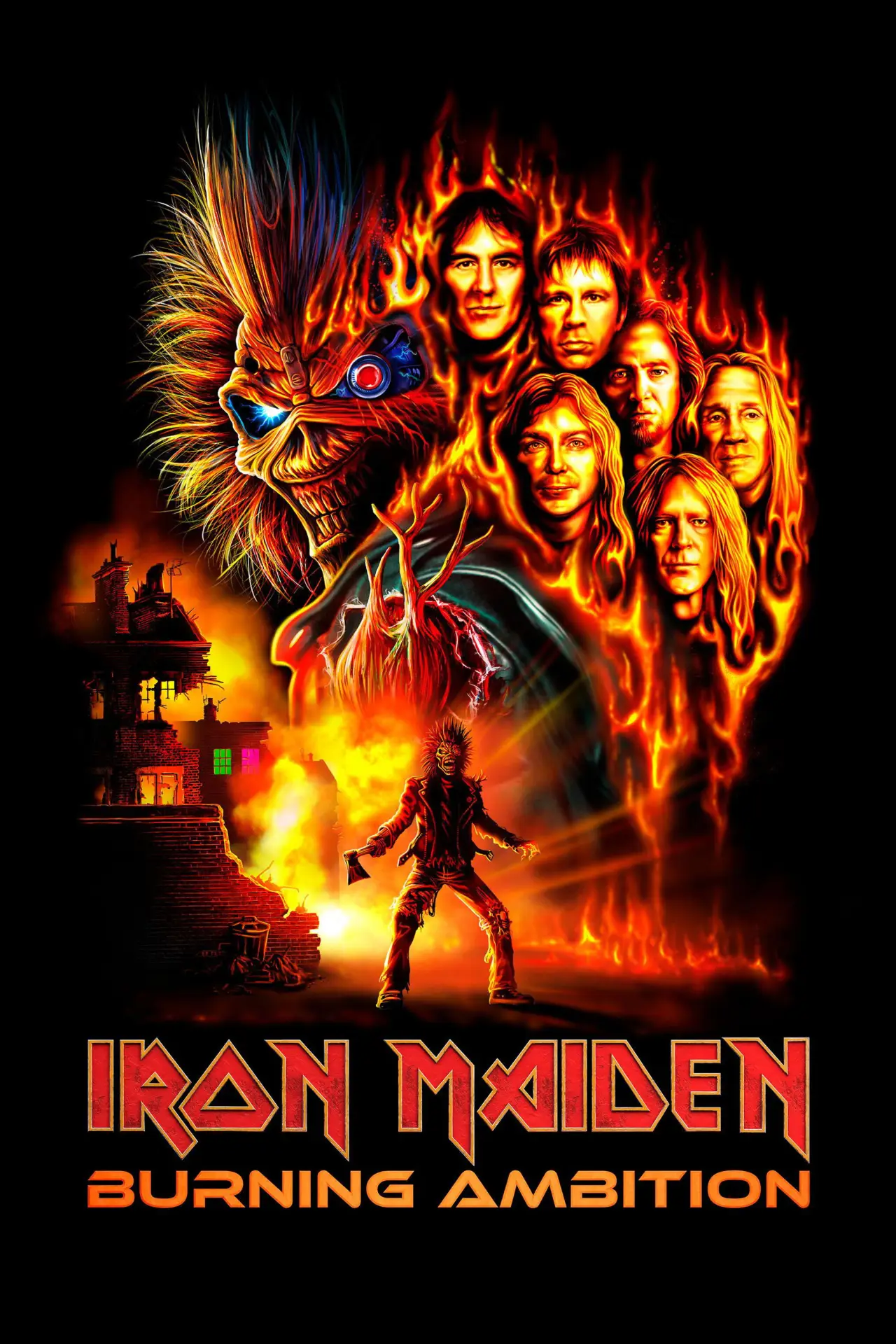 Movie poster "Iron Maiden: Burning Ambition"