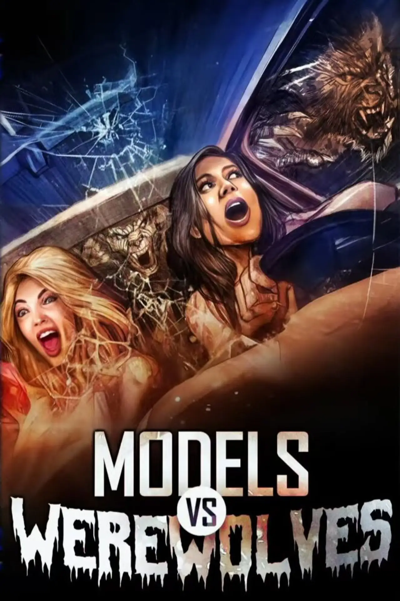 Movie poster "Models vs. Werewolves"