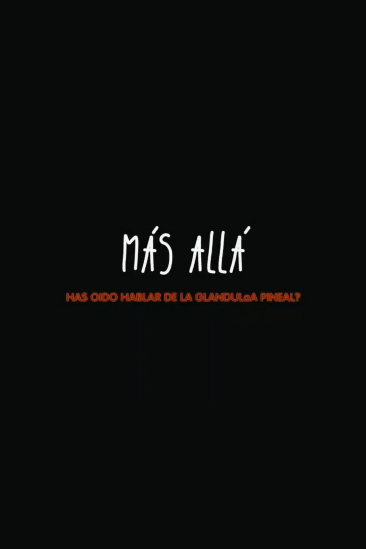 Movie poster "Más Allá"