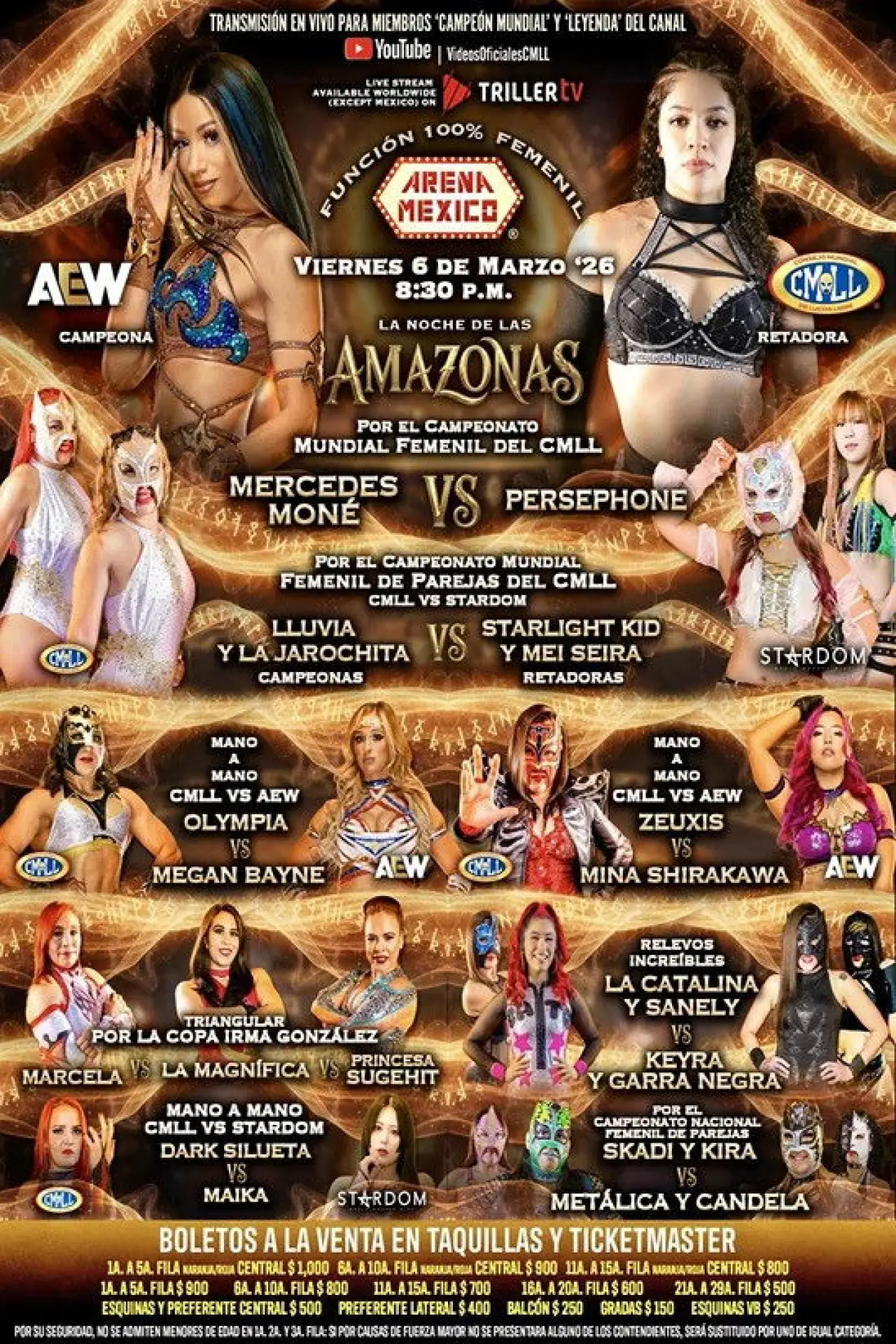 Movie poster "CMLL: The Night of The Amazonas 2026"