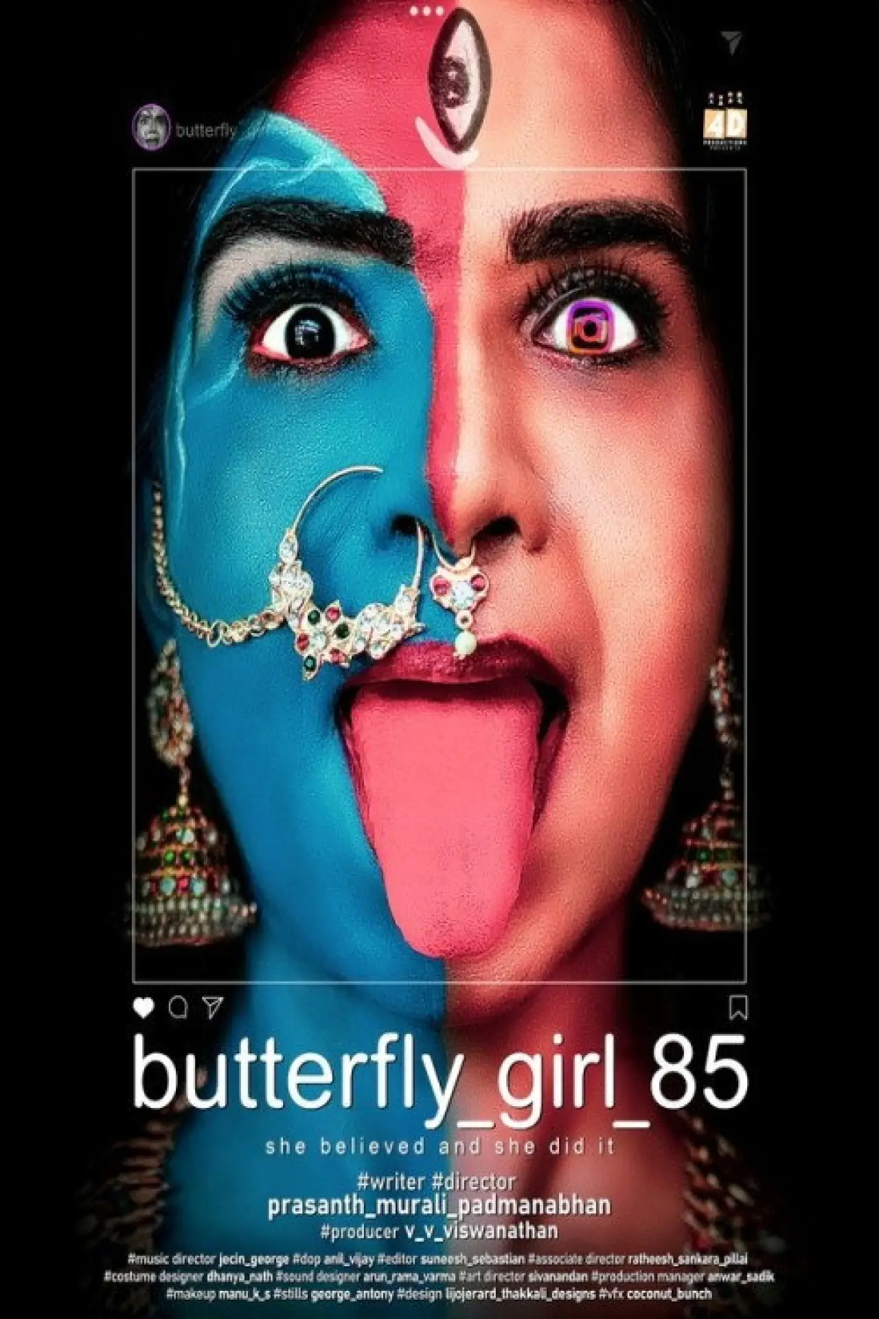 Movie poster "Butterfly_Girl_85"