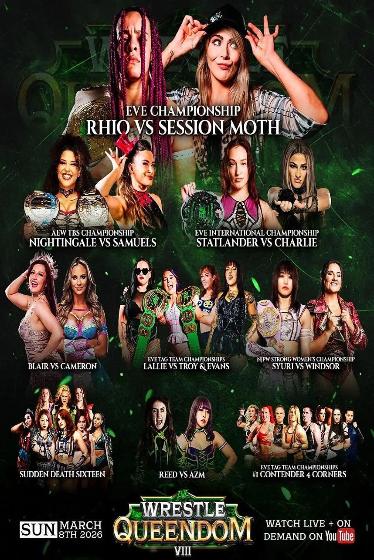 Movie poster "EVE 146: Wrestle Queendom VIII"