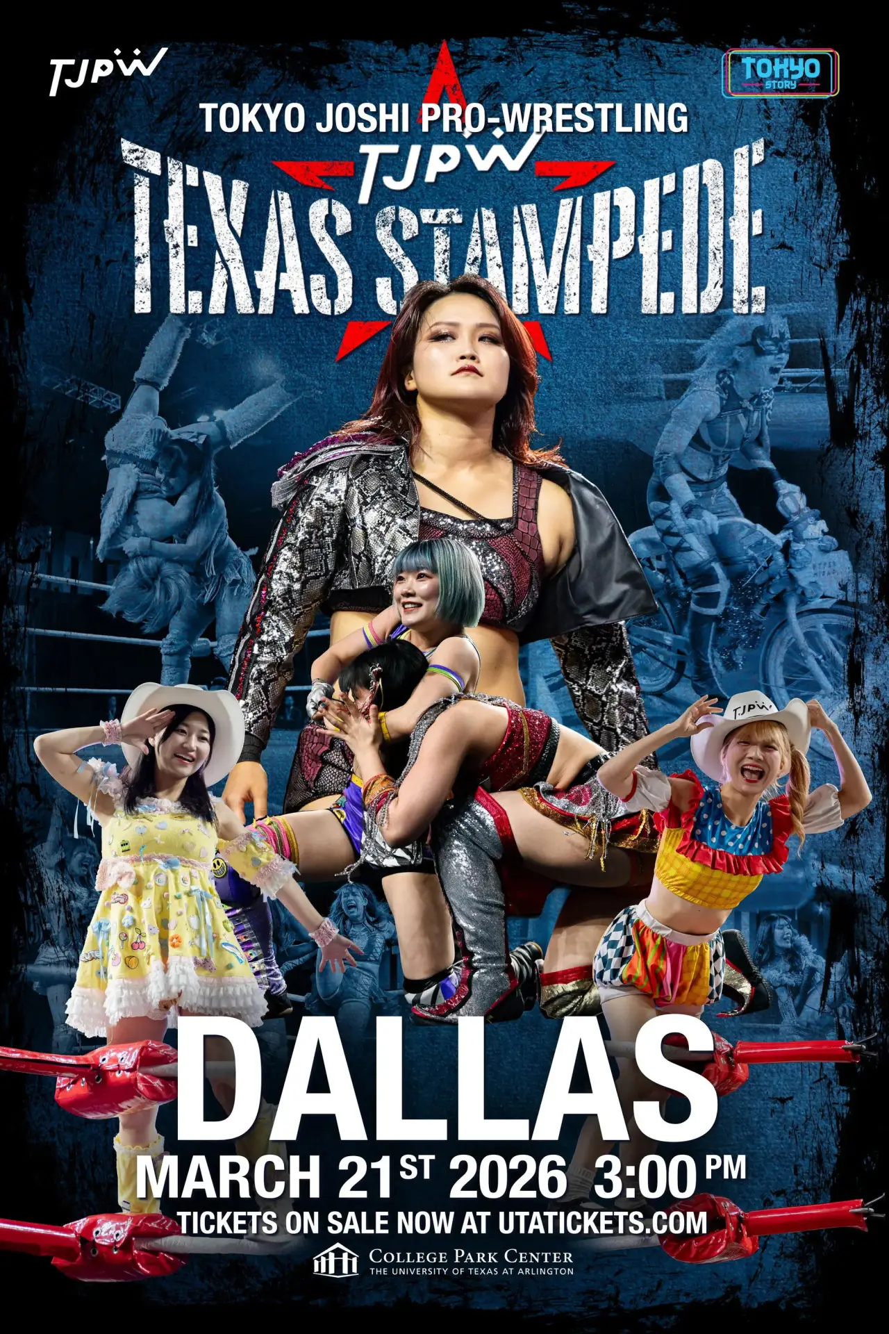 Movie poster "TJPW Texas Stampede in Dallas"