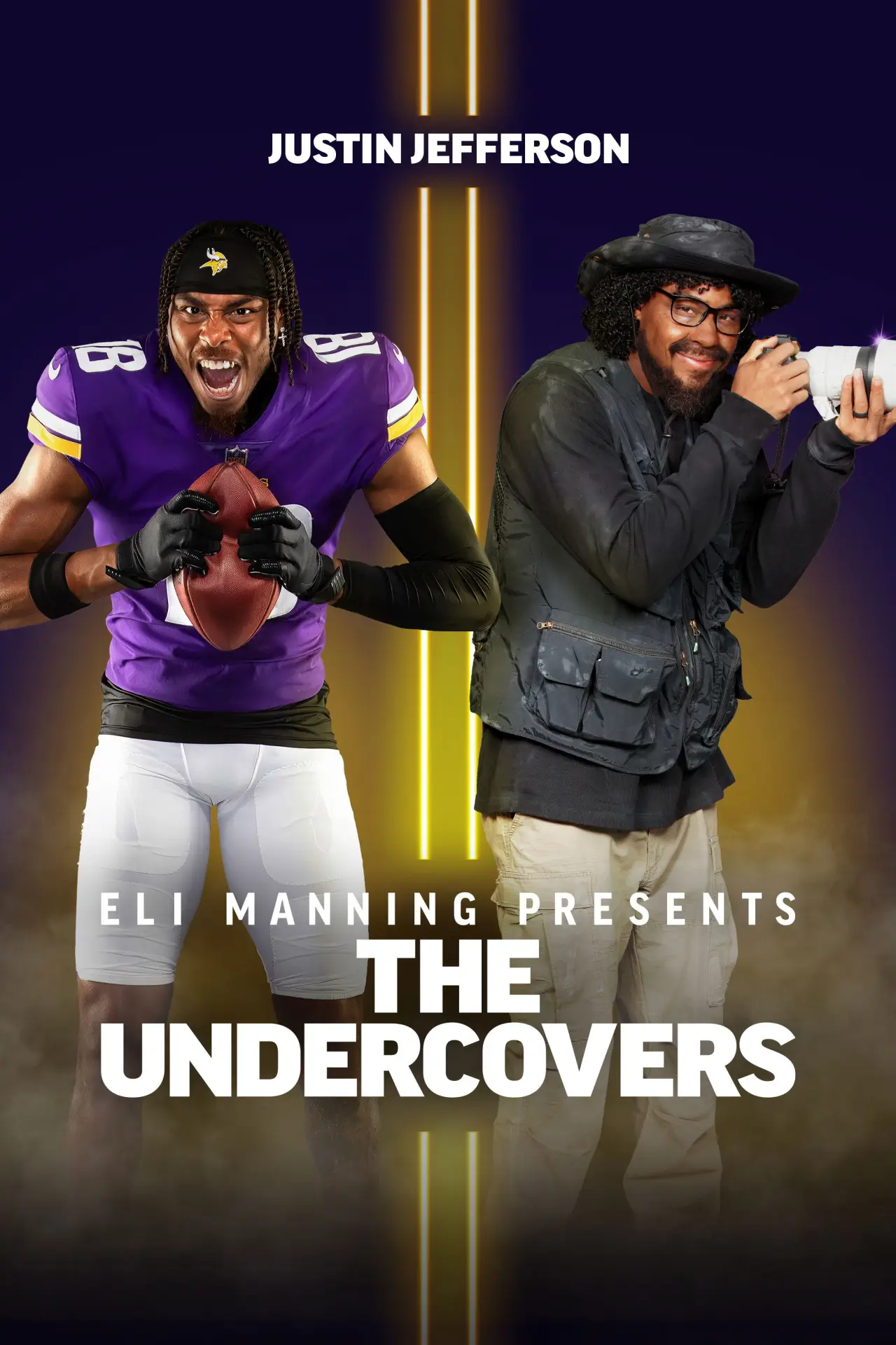 Movie poster "Eli Manning Presents: The Undercovers - Justin Jefferson"