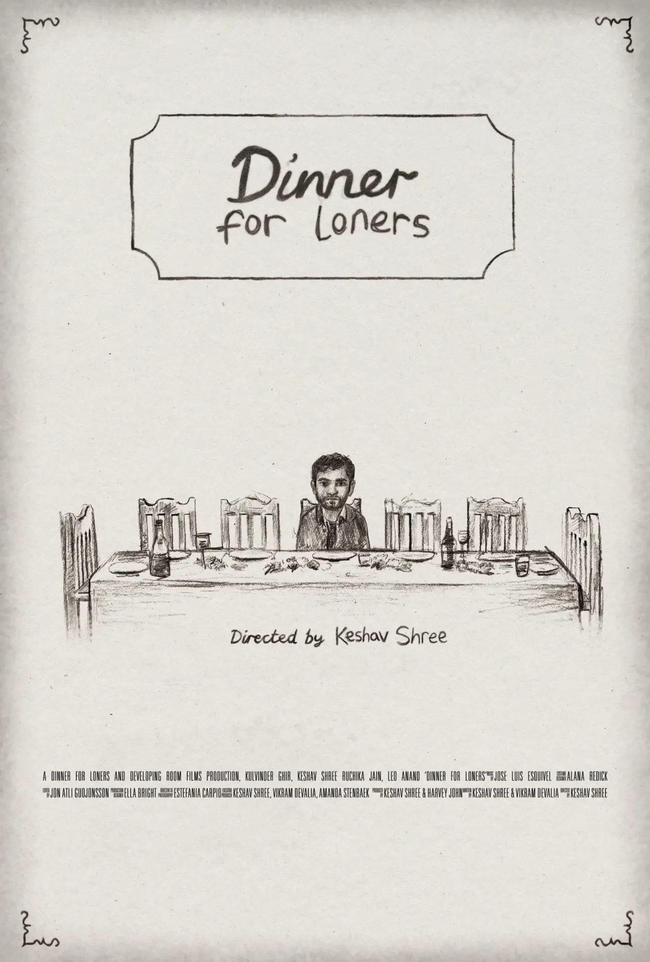 Movie poster "Dinner for Loners"