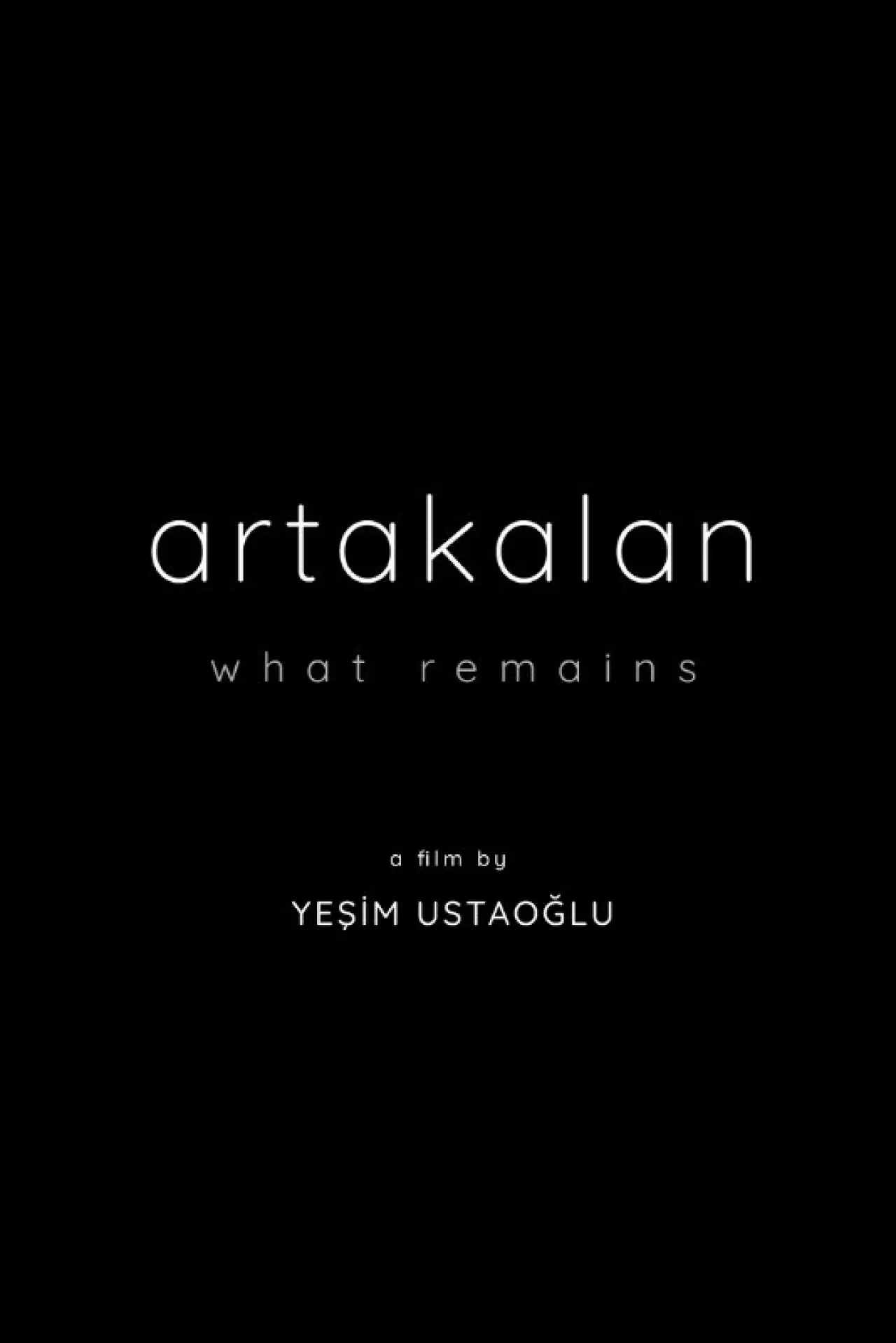Movie poster "What Remains"