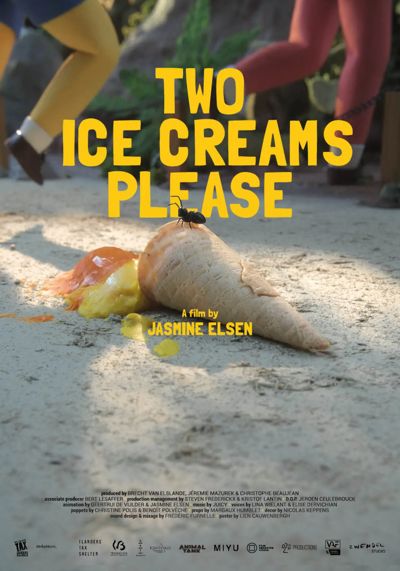 Movie poster "two ice creams please"