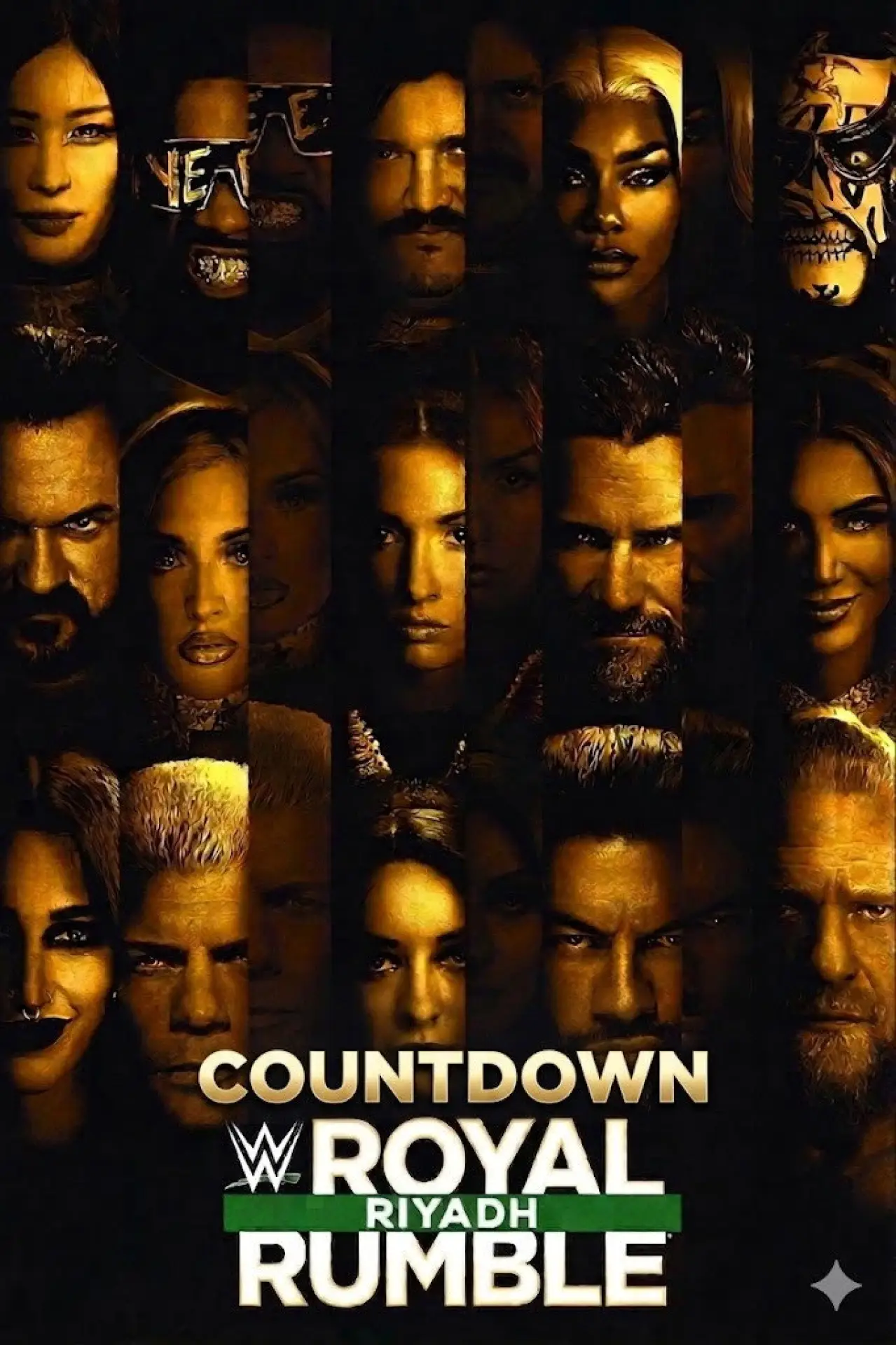 Movie poster "Royal Rumble 2026 Countdown"