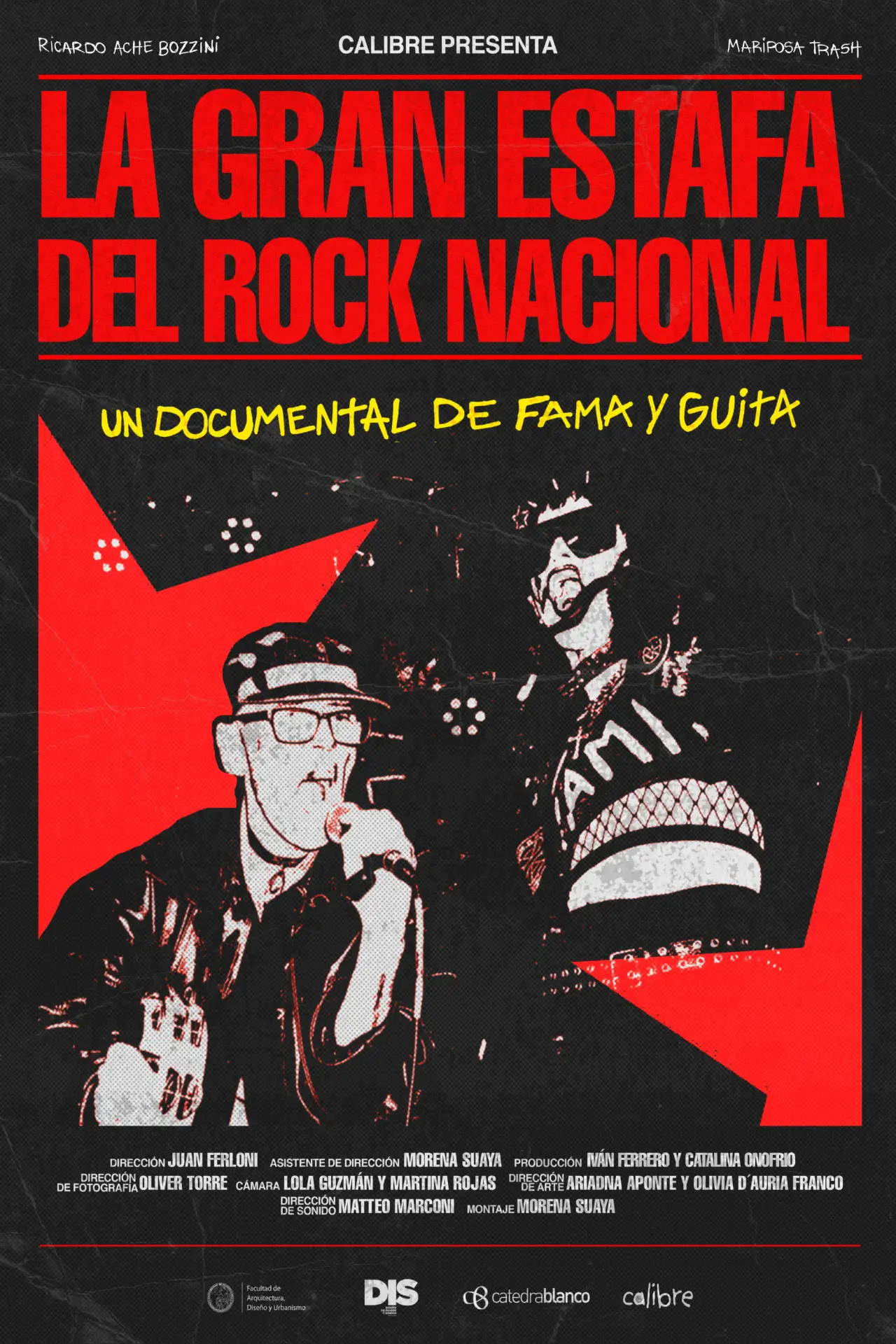 Movie poster "La gran estafa del Rock Nacional"