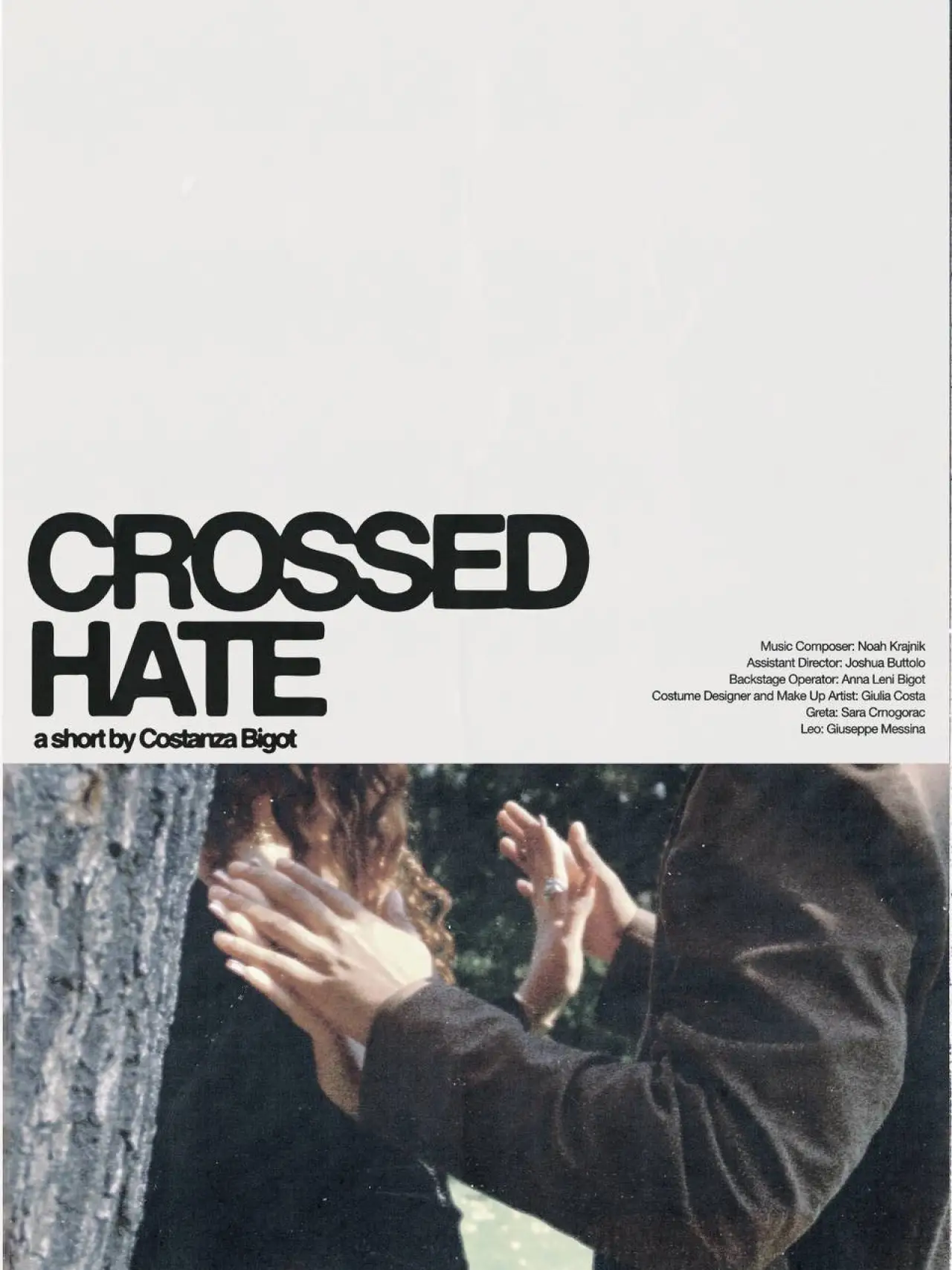 Movie poster "Crossed Hate"