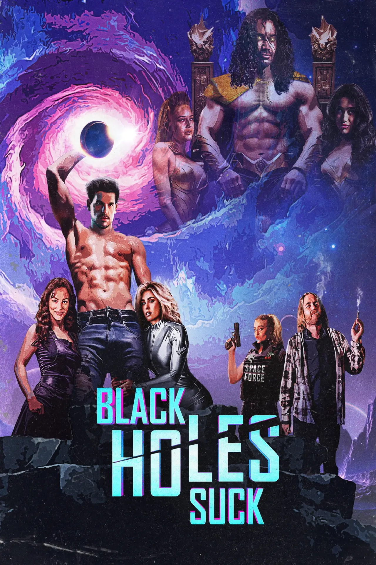 Movie poster "Black Holes Suck"