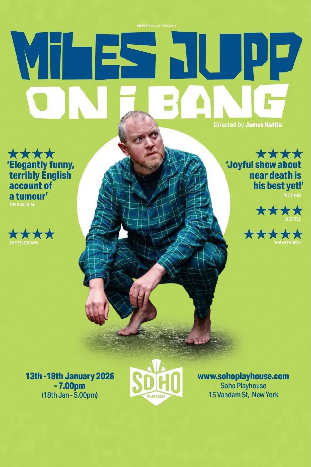 Movie poster "Miles Jupp: On I Bang"