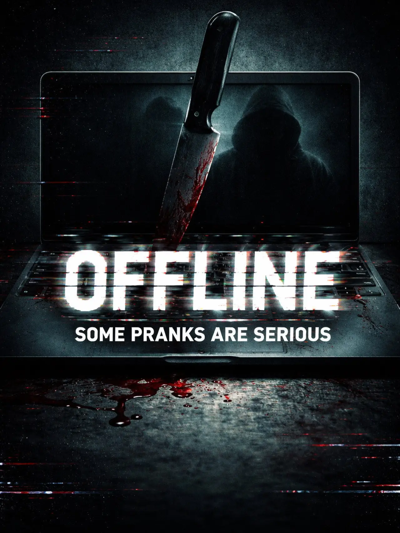 Movie poster "Offline: Some Pranks Are Serious"