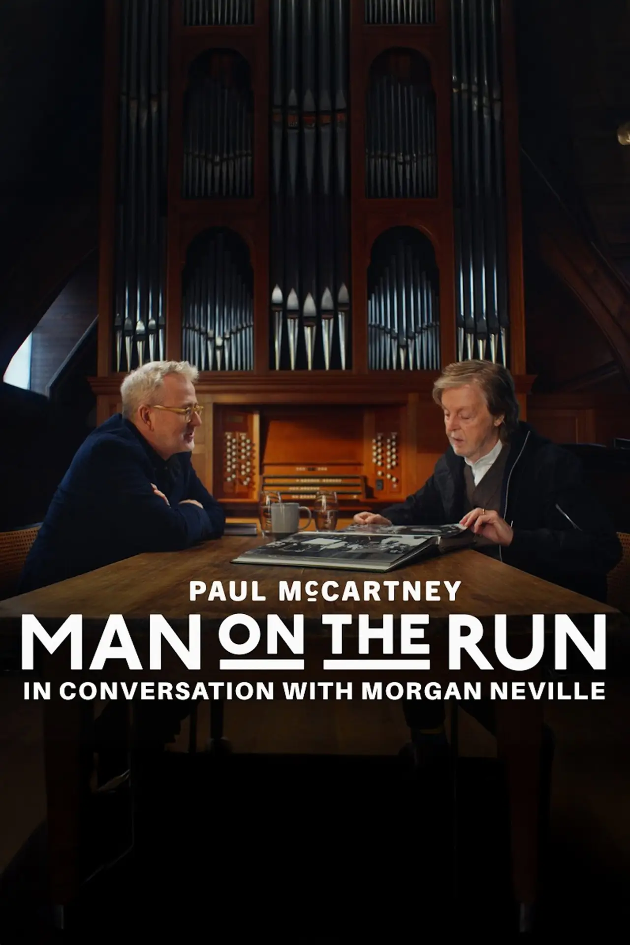 Movie poster "Man on the Run: Paul McCartney and Morgan Neville in Conversation"