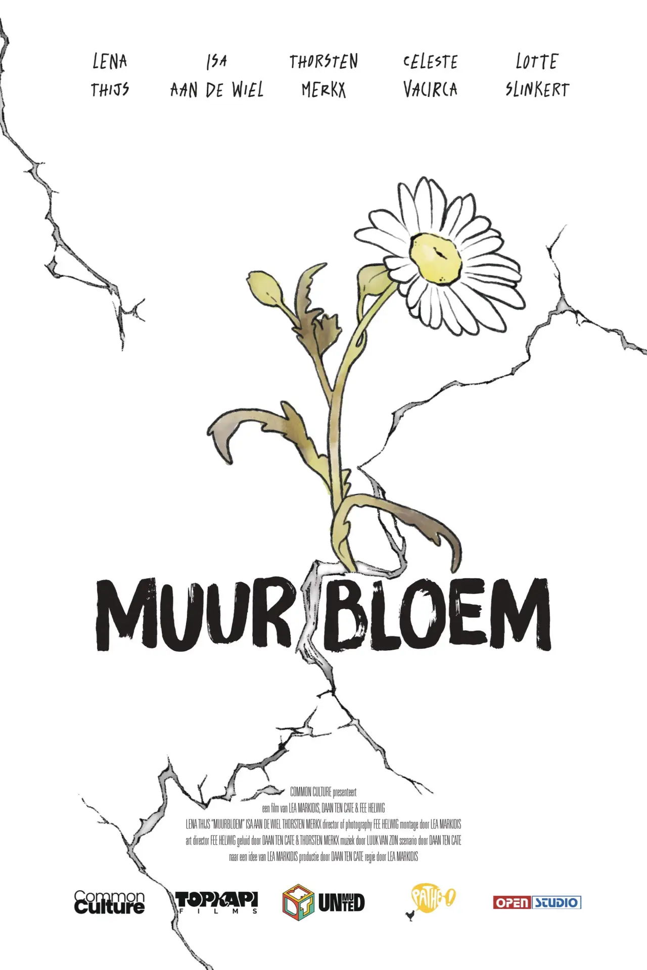 Movie poster "Muurbloem"