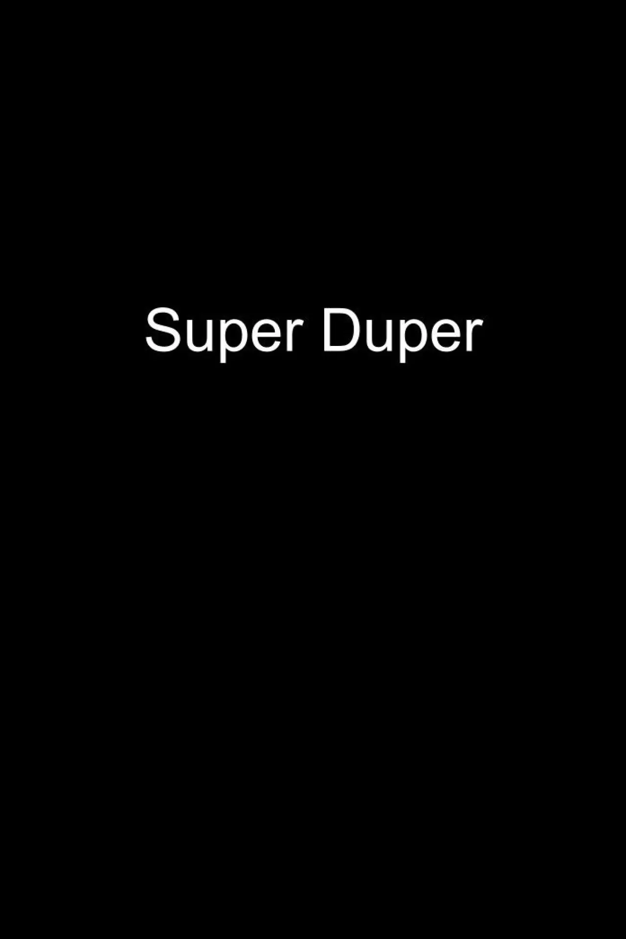 Movie poster "Super Duper"