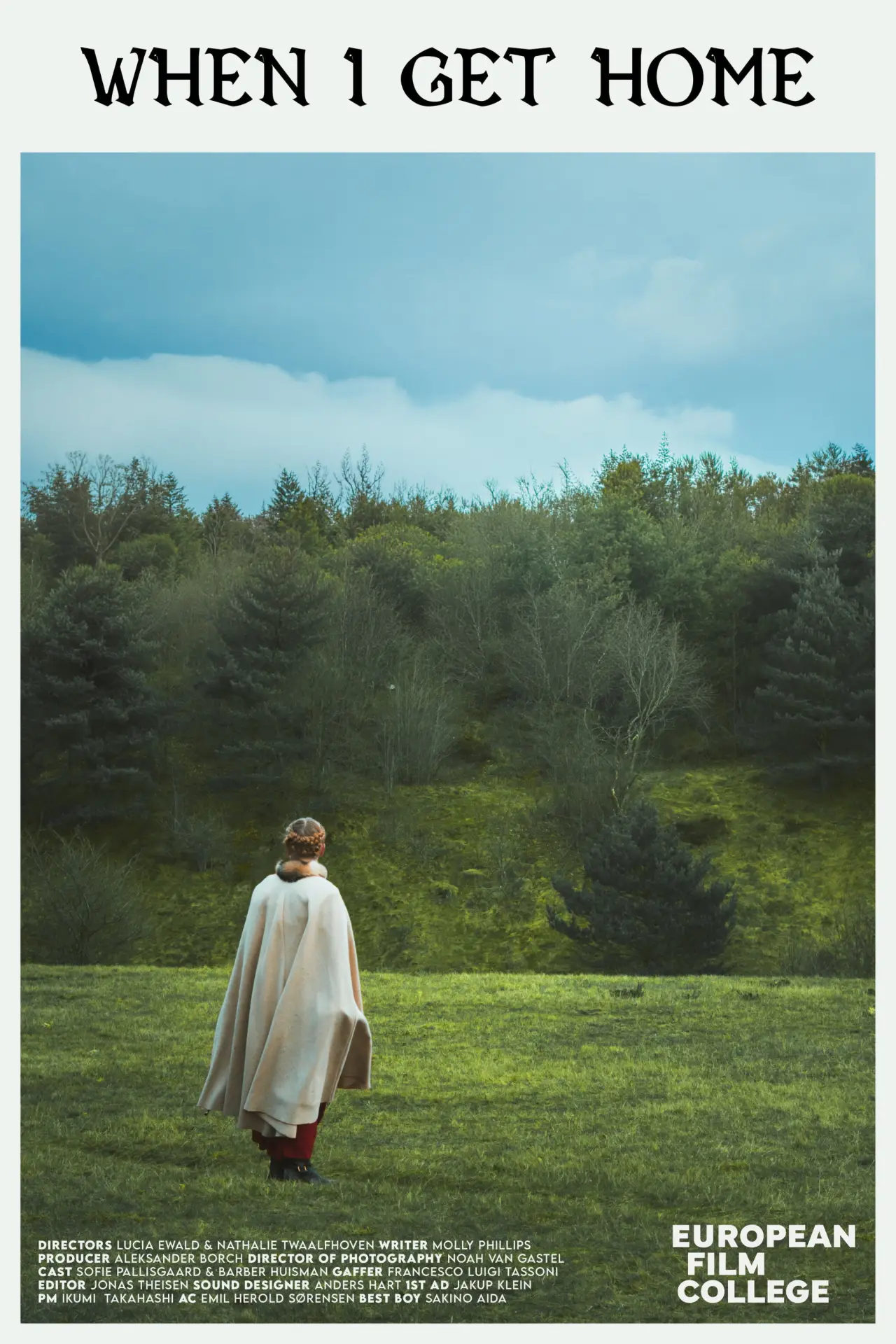 Movie poster "When I Get Home"