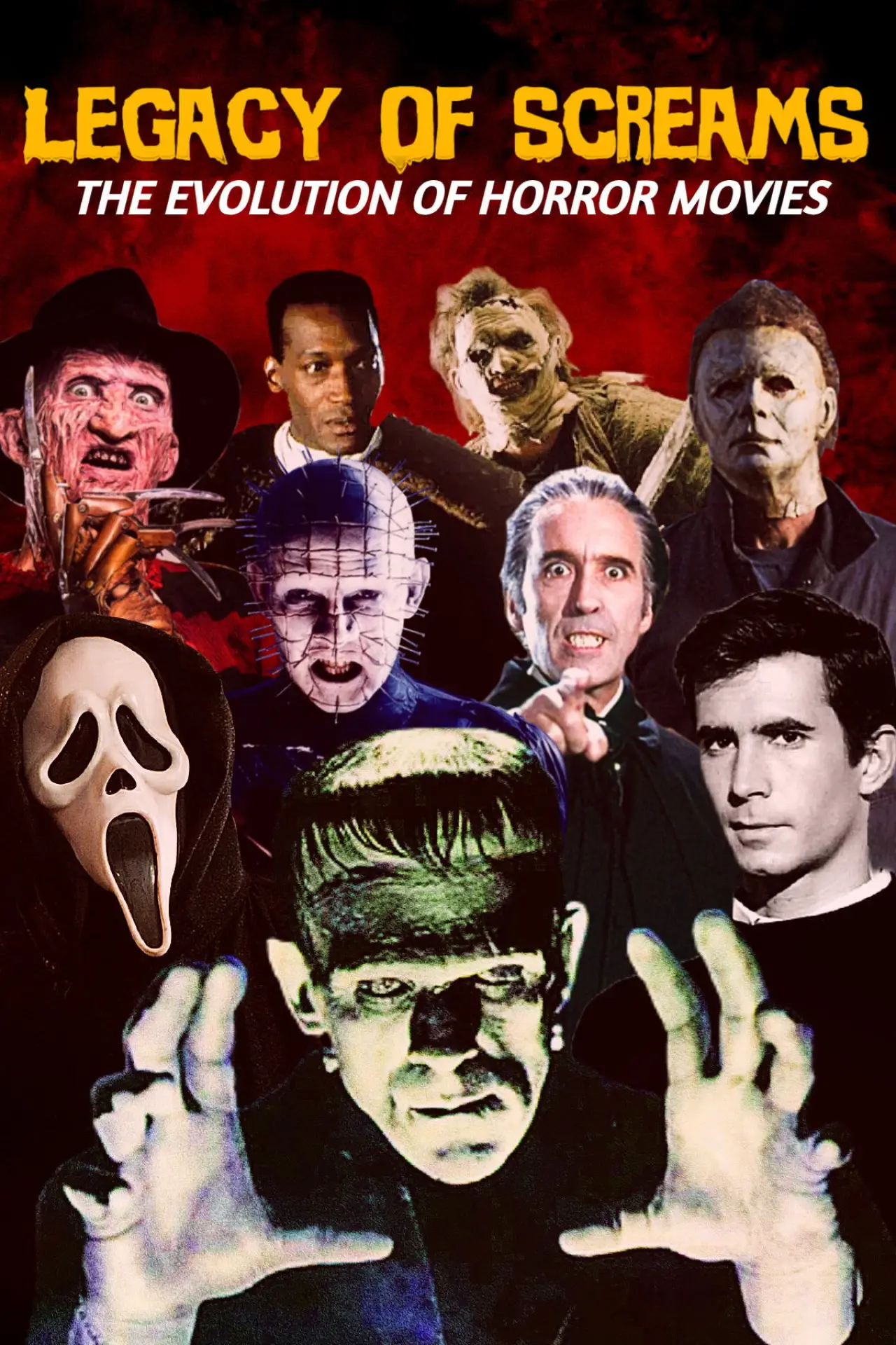 Movie poster "Legacy of Screams: The Evolution of Horror Movies"