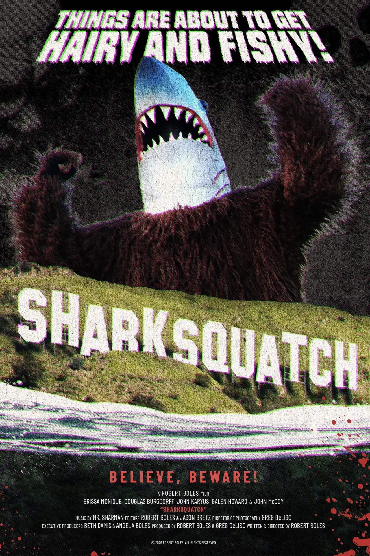 Movie poster "Sharksquatch"