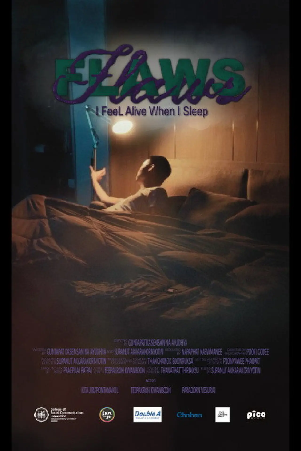 Movie poster "FLAWS : i FeeL Alive When i Sleep"