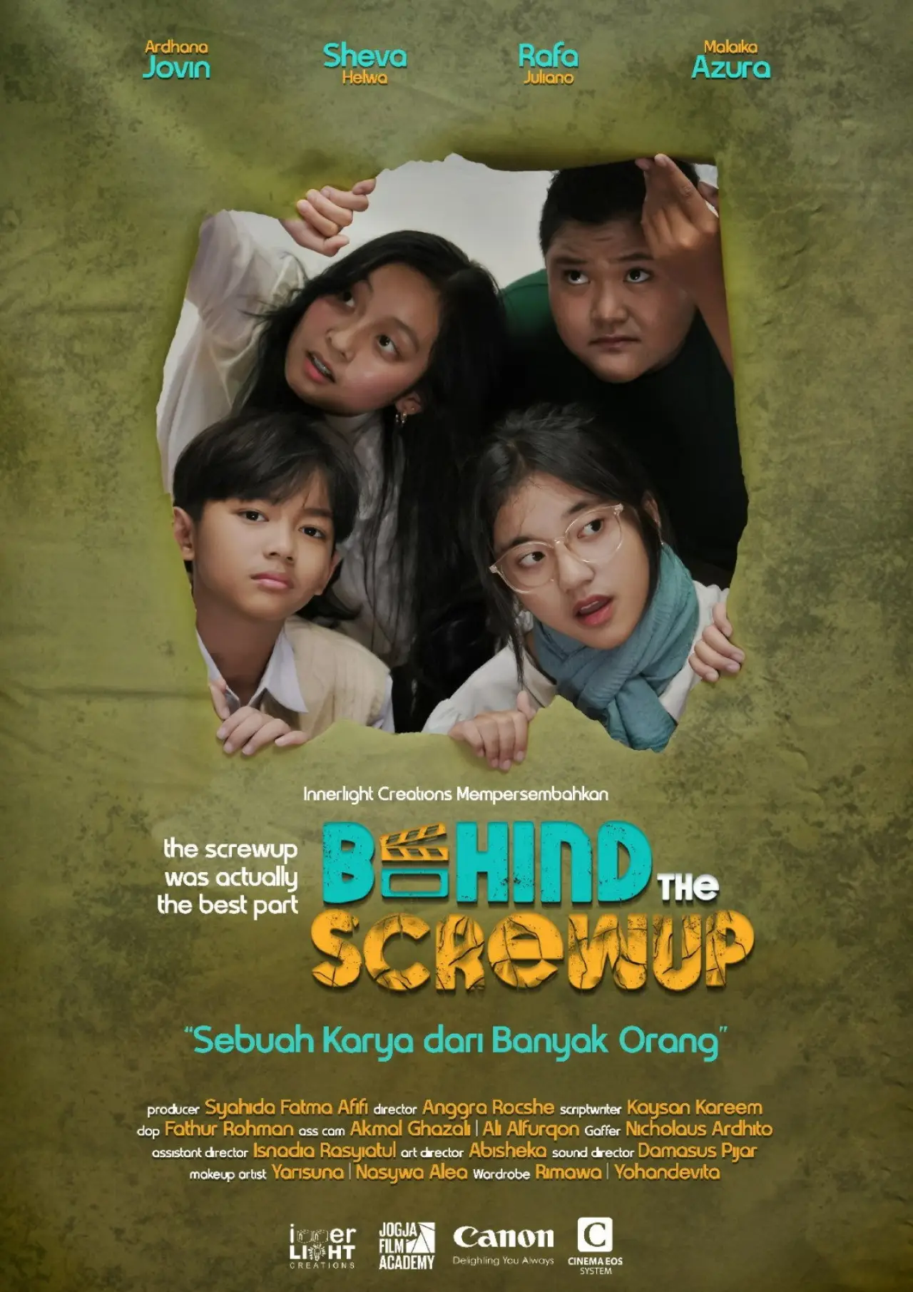 Movie poster "B.T.S Behind The Screwup"