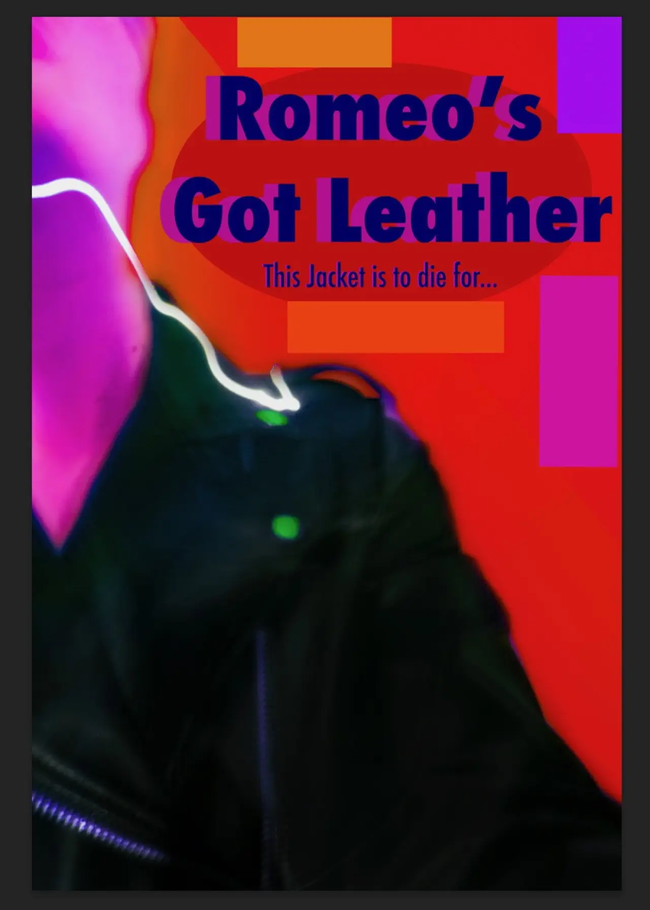 Movie poster "Romeo’s Got Leather"