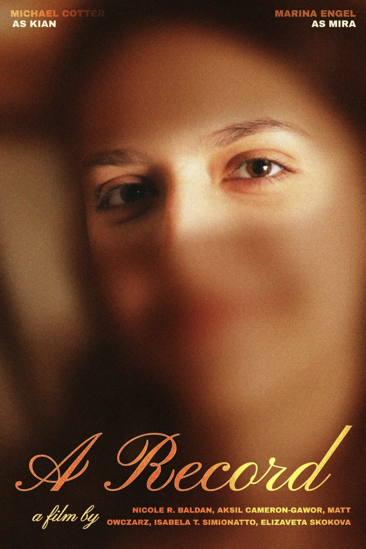 Movie poster "A Record"