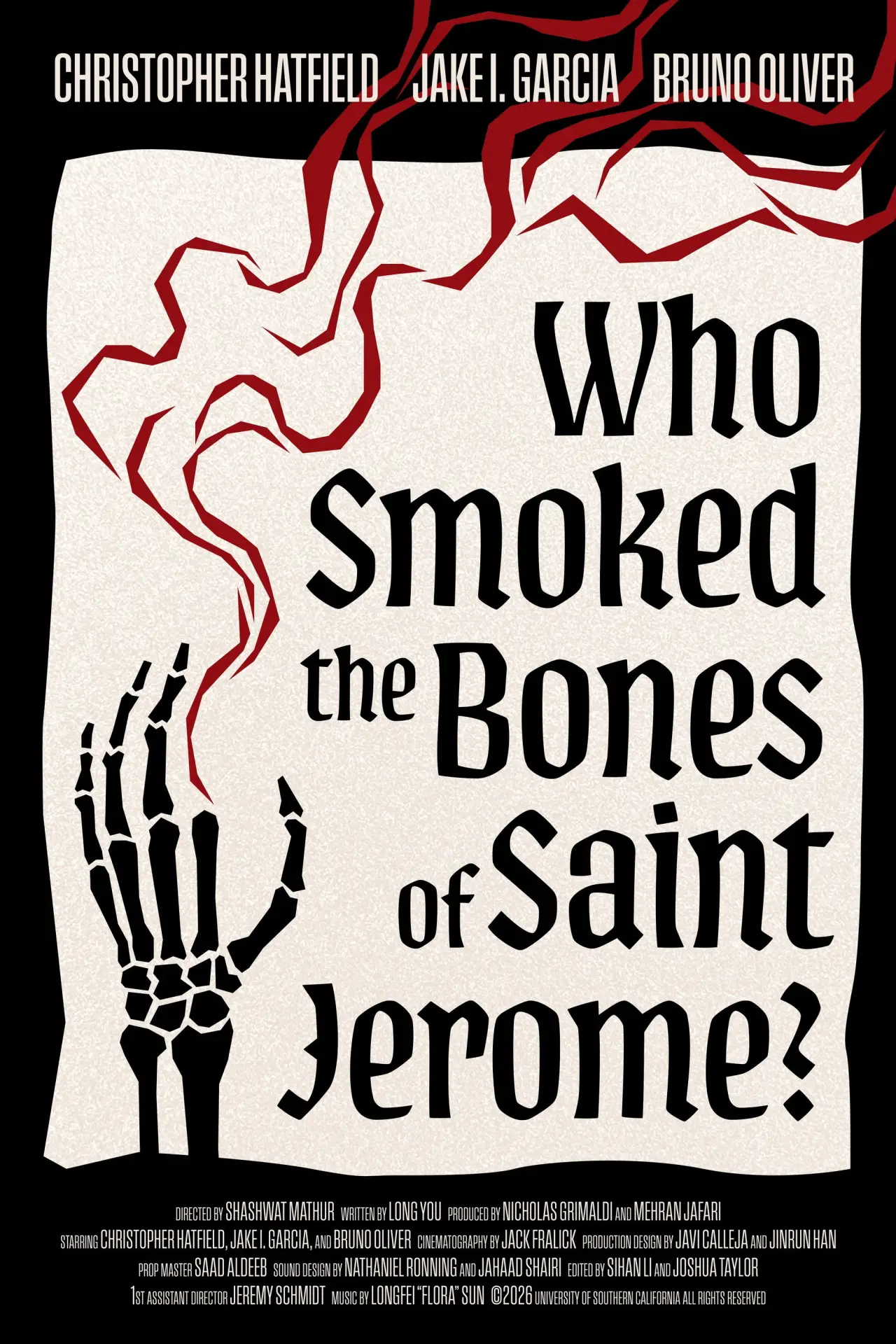 Movie poster "Who Smoked The Bones of Saint Jerome?"