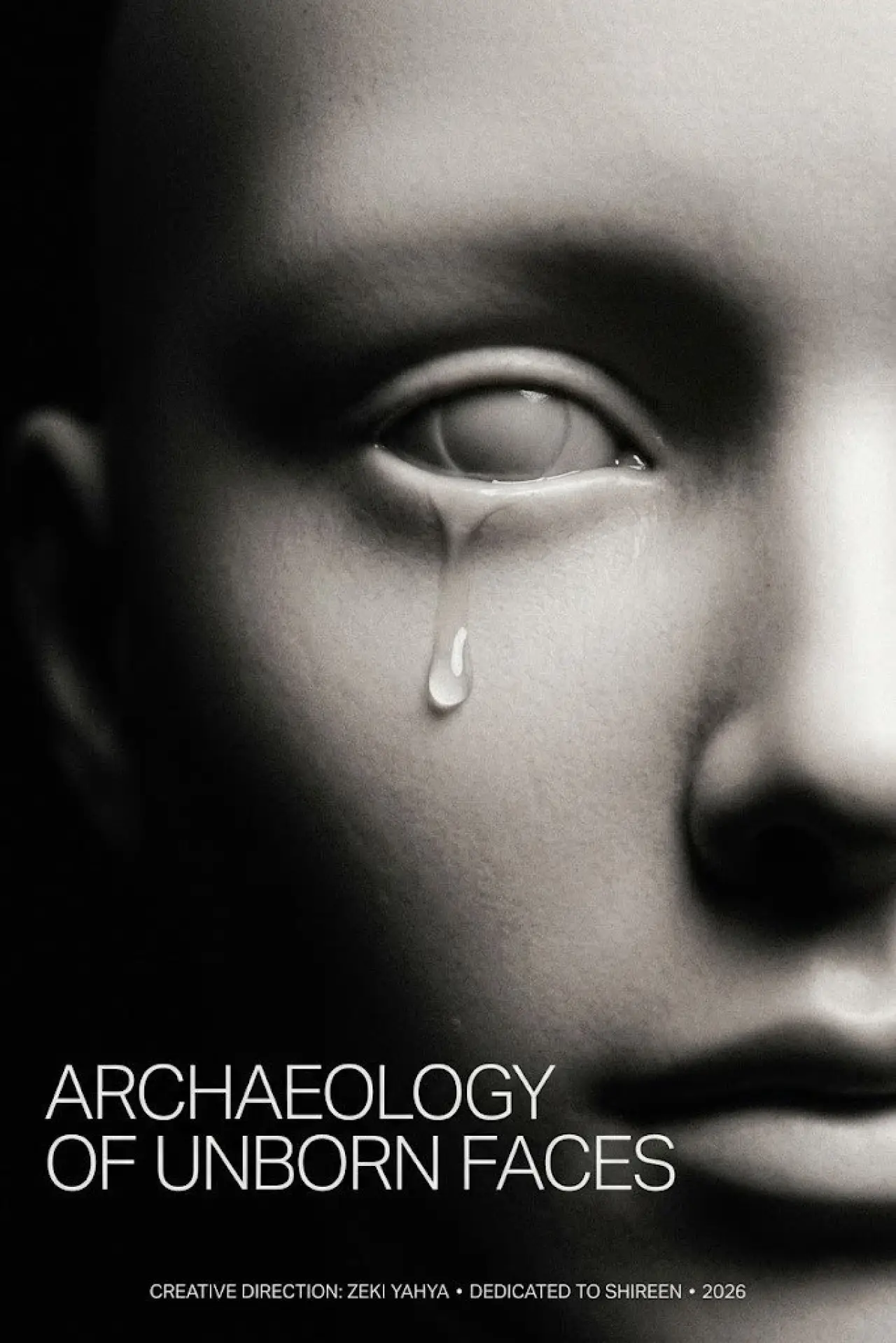 Movie poster "ARCHAEOLOGY OF UNBORN FACES"