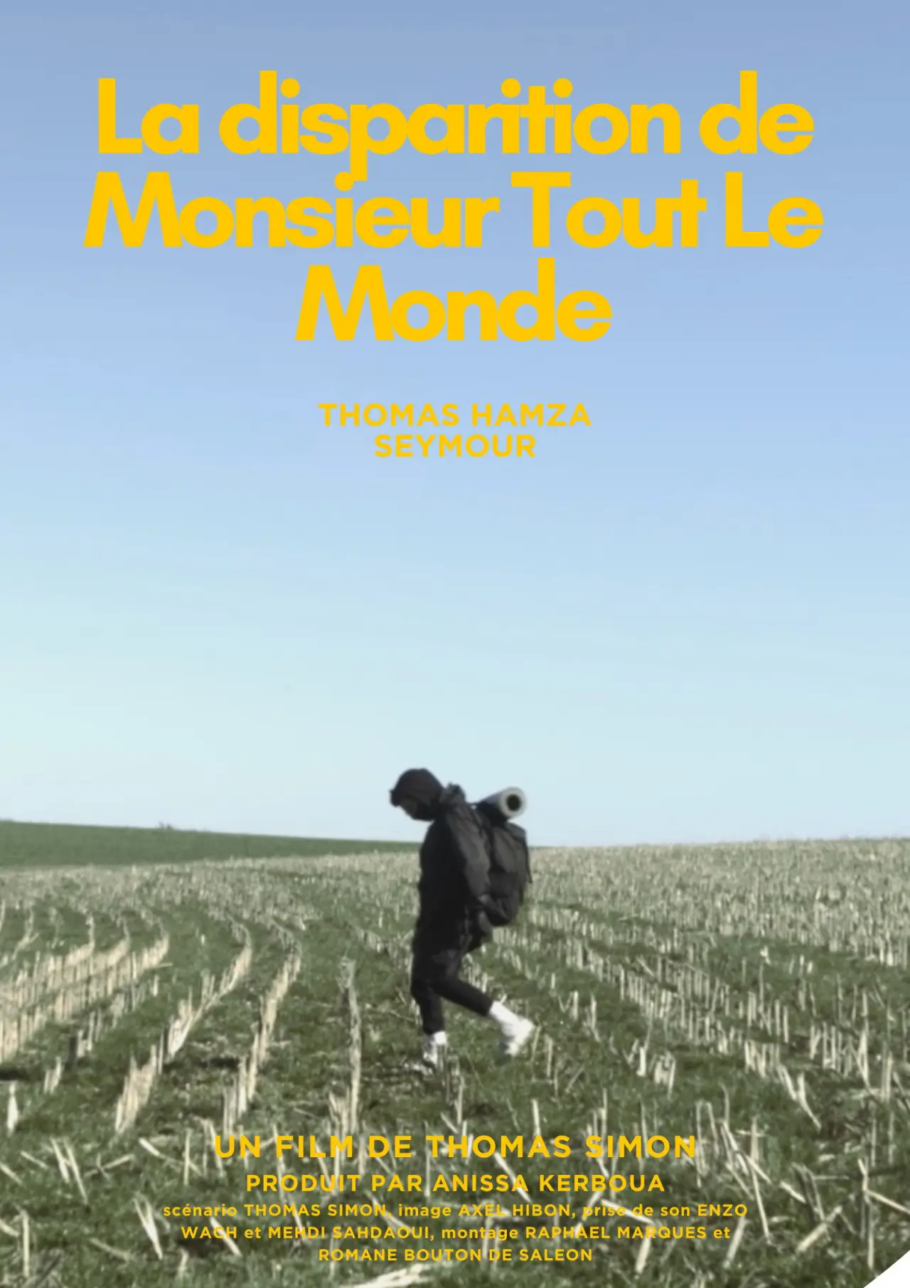 Movie poster "La Disparition de Monsieur Tout le Monde"