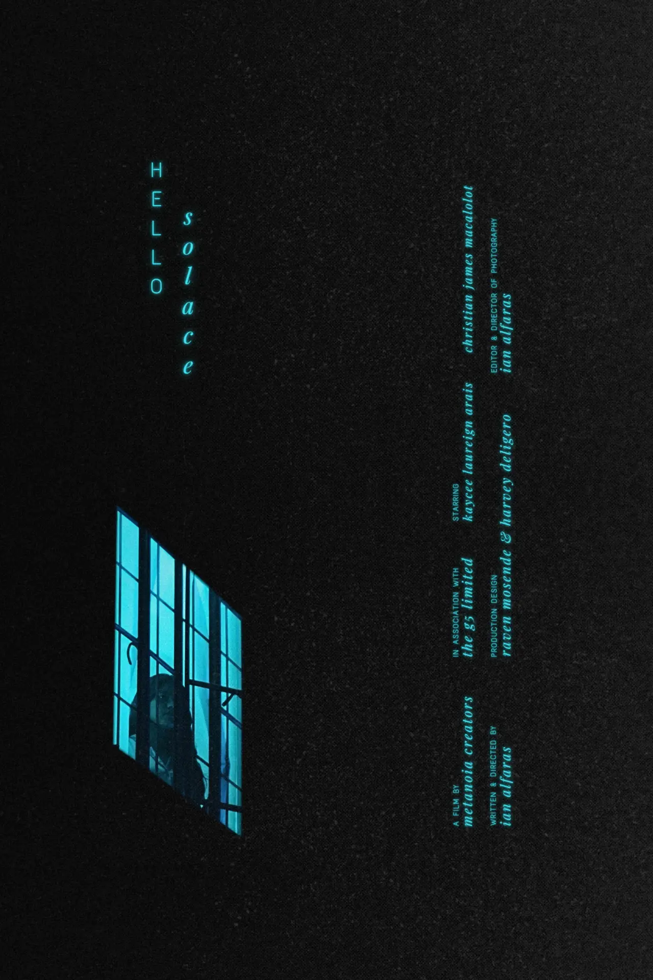 Movie poster "Hello Solace"