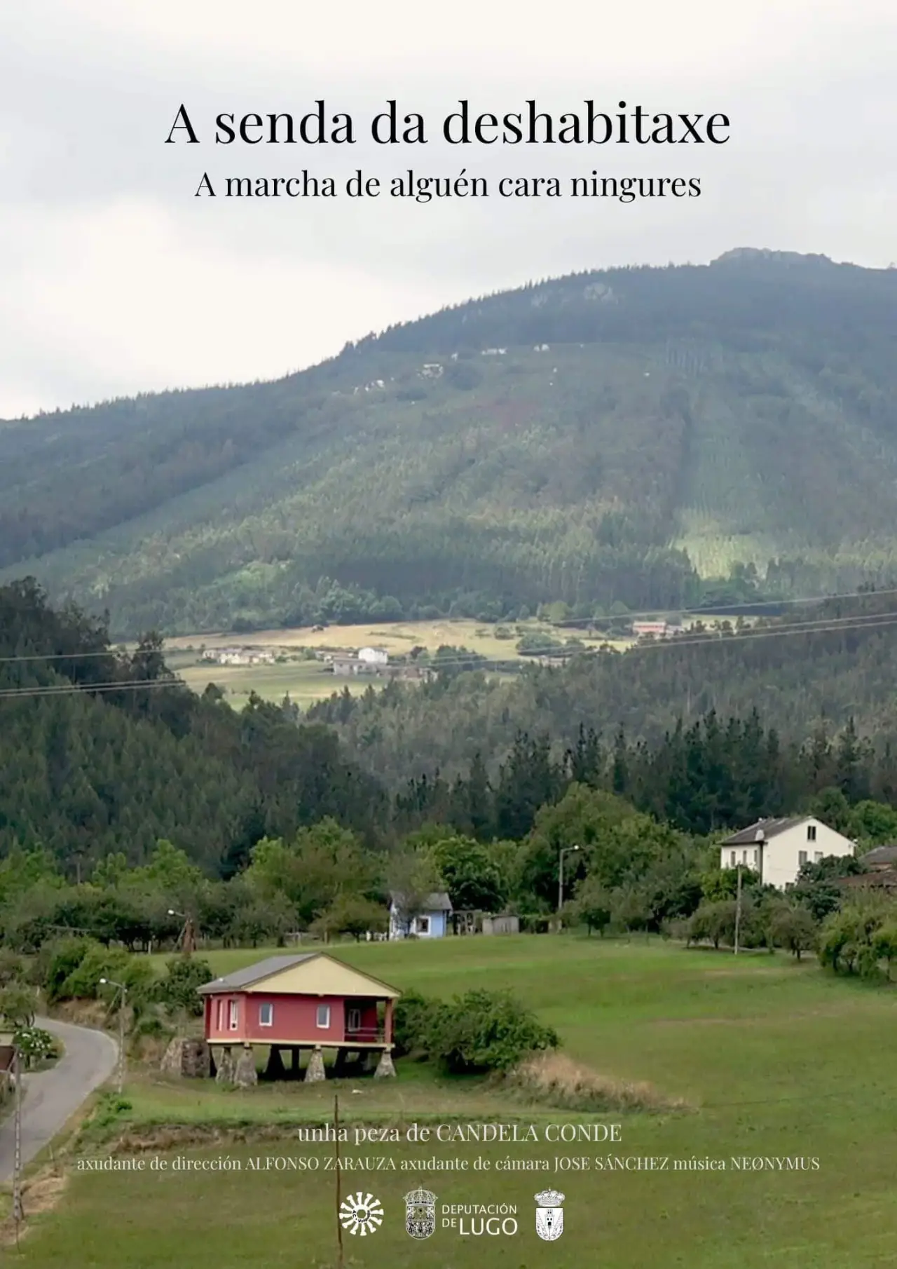 Movie poster "A senda da deshabitaxe. A marcha de alguén cara ningures"