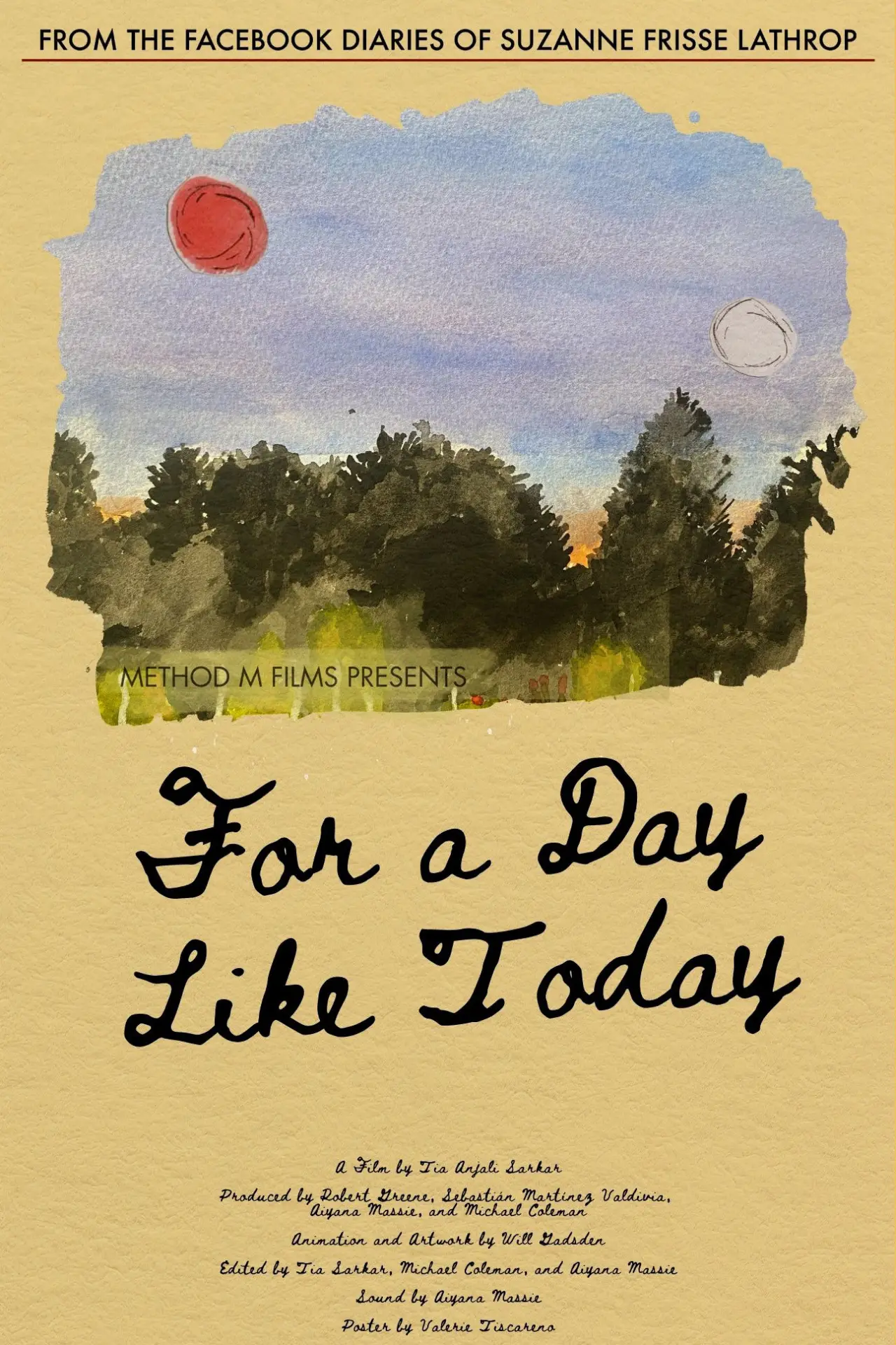 Movie poster "For A Day Like Today"