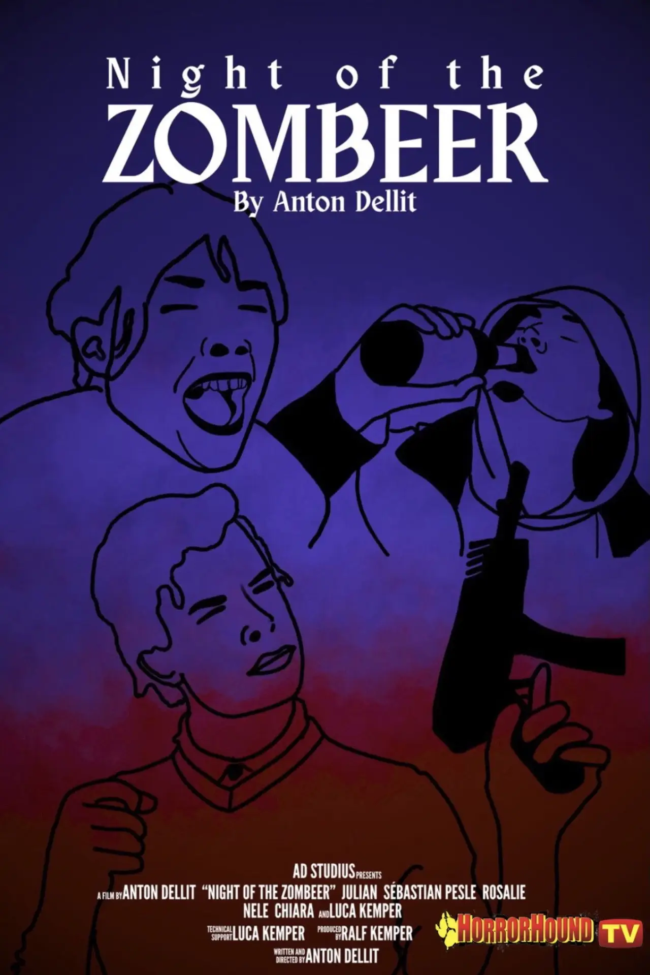 Movie poster "Night of the Zombeer"
