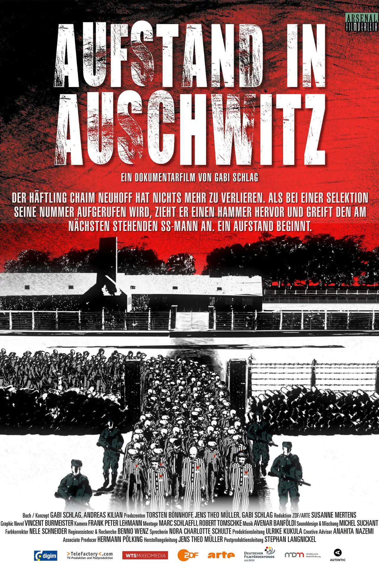 Movie poster "Aufstand in Auschwitz"