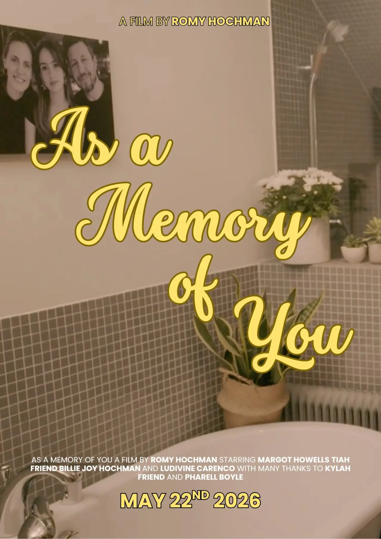 Movie poster "As a Memory of You"